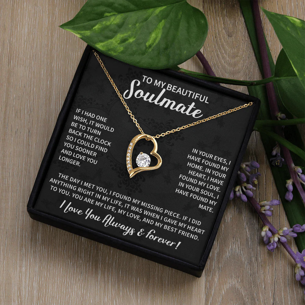 Beautiful Soulmate Necklace To My Beautiful Wife – My Future Wife Gift Soulmate