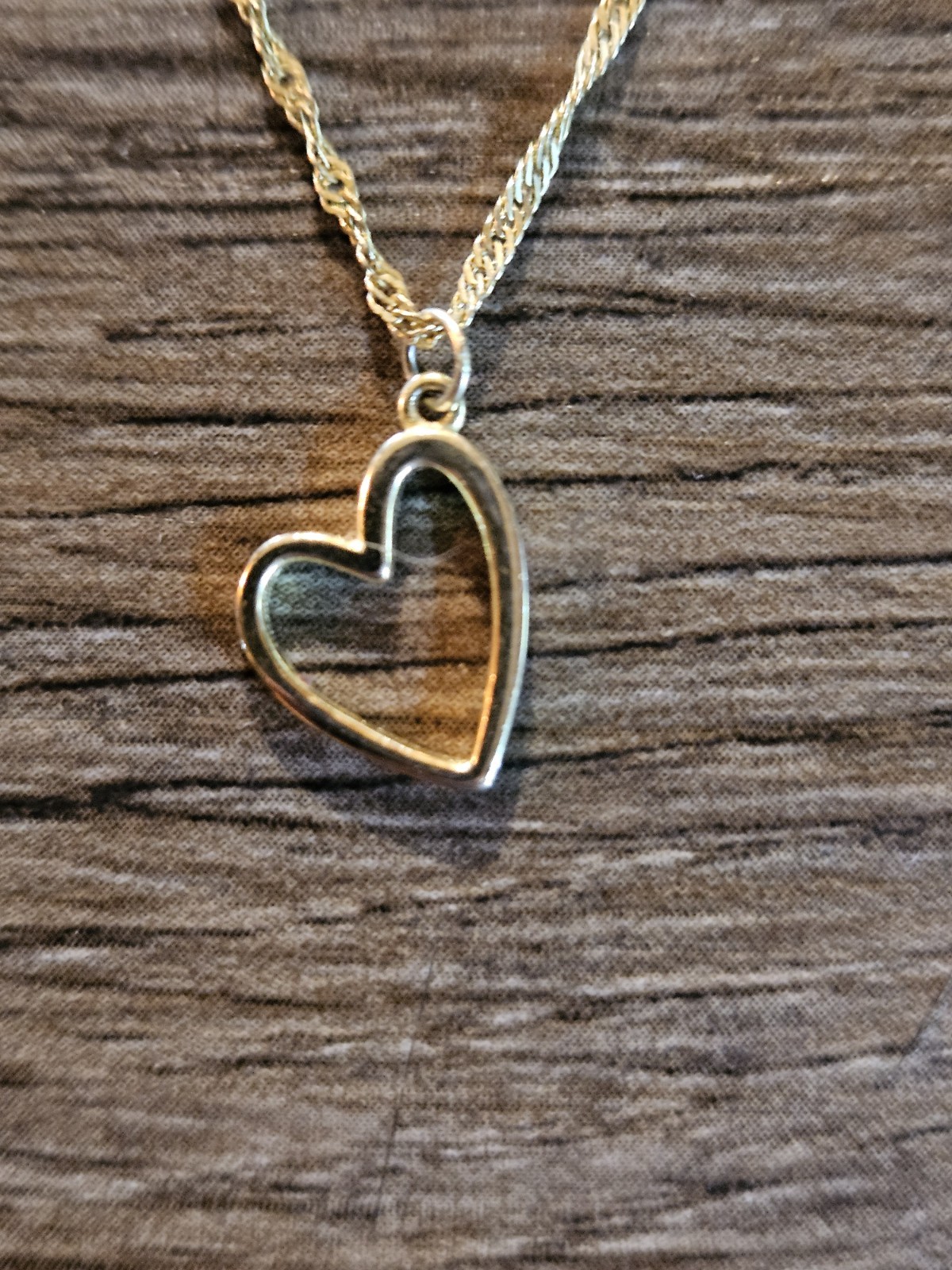 Olivia And Jackson Gold Over Sterling Silver Heart Charm Be You Necklace 16”+2”