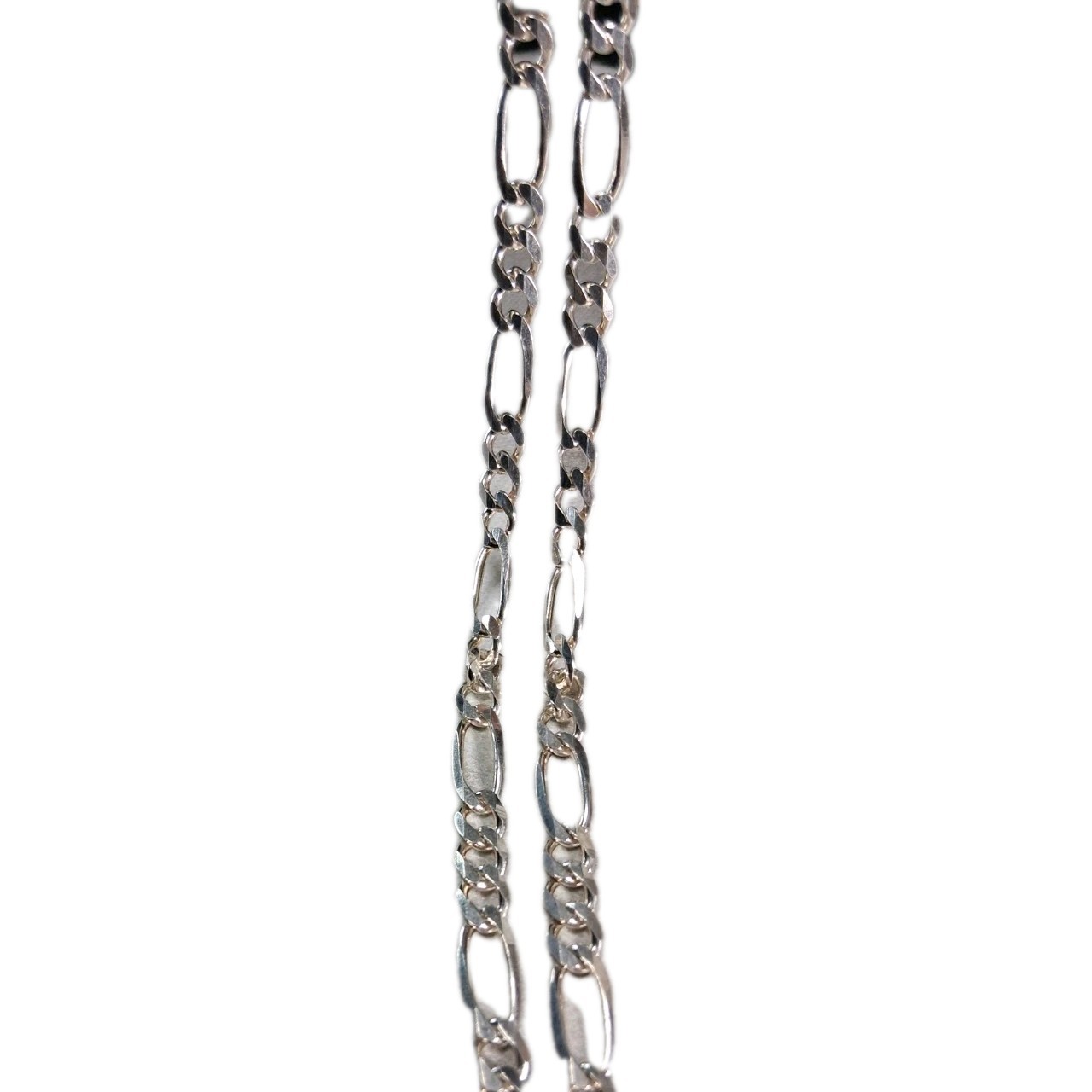 22″ Inch Figaro Chain 6mm Necklace 100% Authentic 925 Sterling Silver