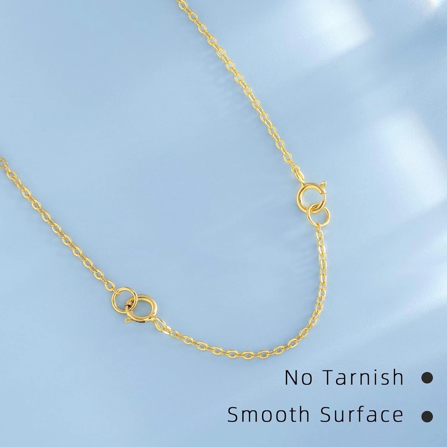 Gold Necklace Extenders,14K Gold Chain Extenders with Lobster Clasp, Durable Pla