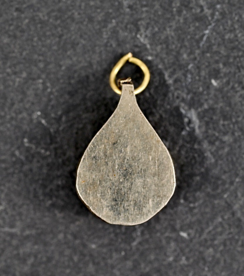 Lazurite Pendant Very Good Condition 3/4 inch Handmade Teardrop shape