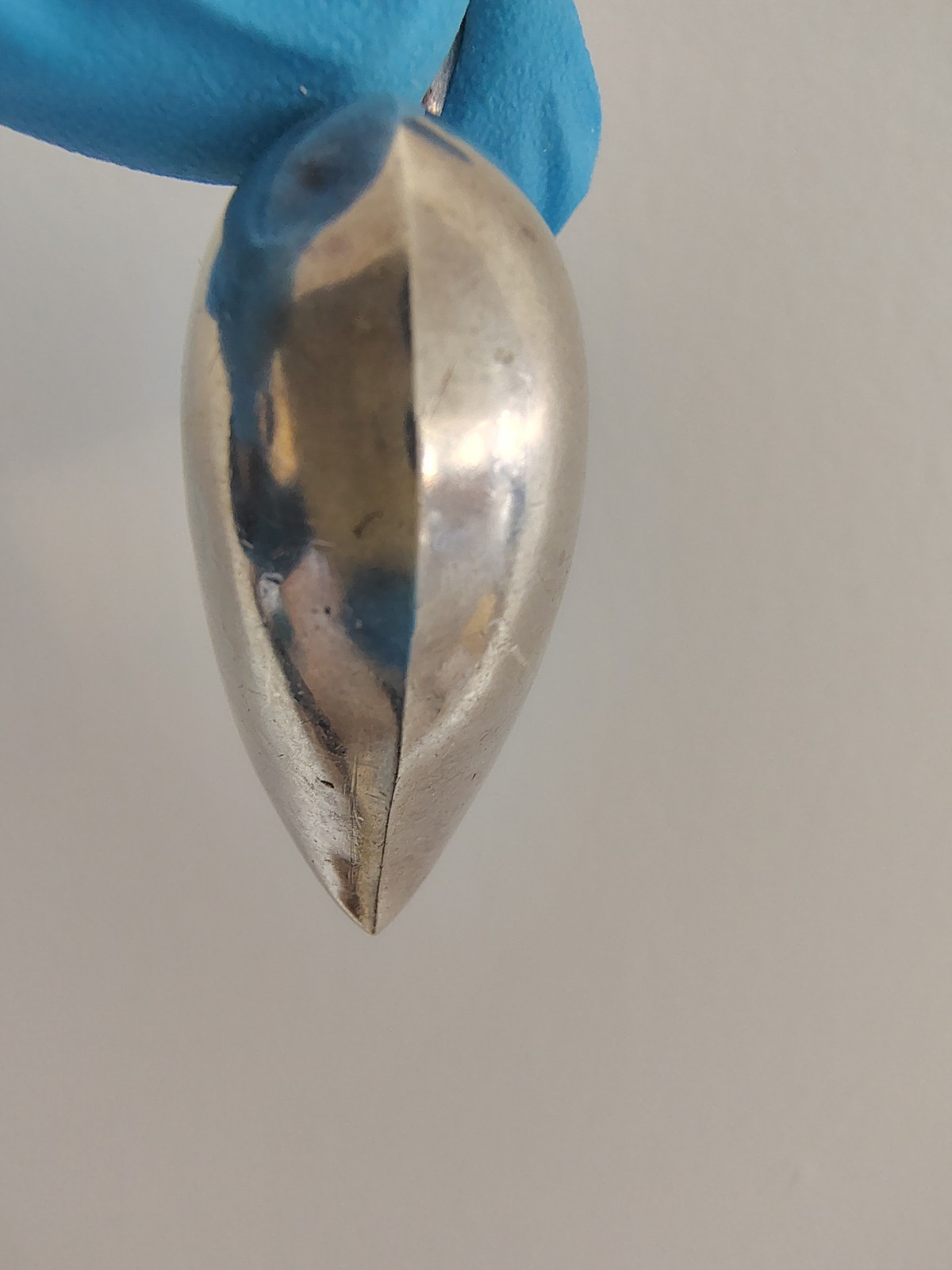 ​Vintage PPC Sterling Silver Puffy Heart Pendant 3D Smooth Ball Bail 7.7g Signed