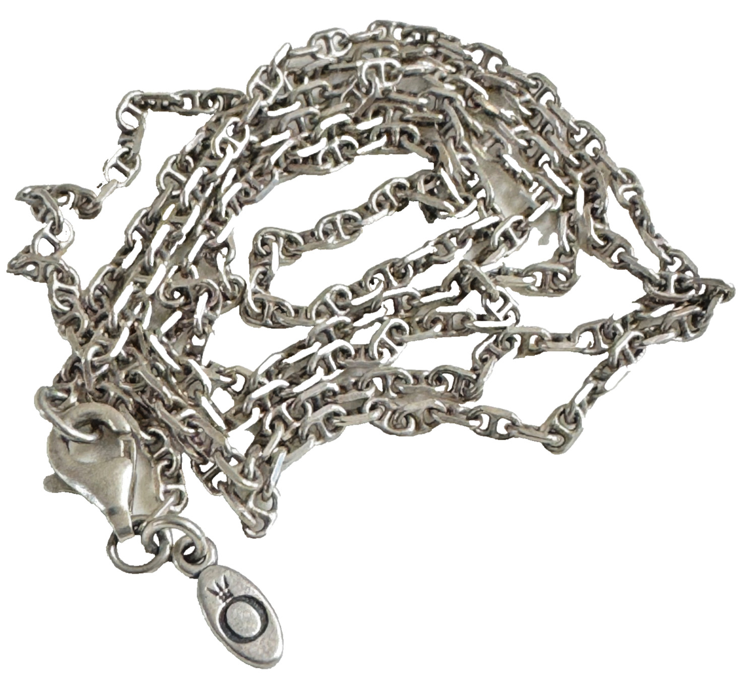 RARE PANDORA Sterling Silver ANCHOR CHAIN NECKLACE 590403 60 cm/24″