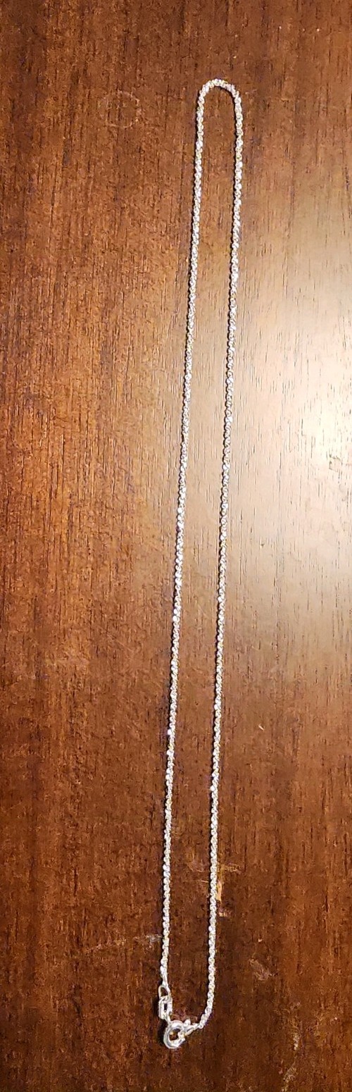 16″ Twisted Rock Solid 925 Sterling Silver Necklace Beautiful 1mm
