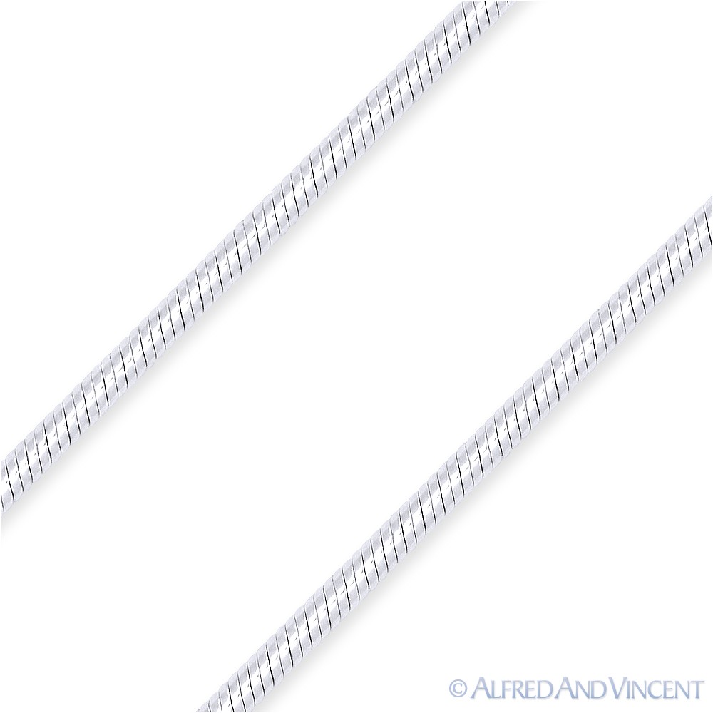 Italy .925 Sterling Silver 1mm Thin Gauge 025 Snake Link Italian Chain Necklace