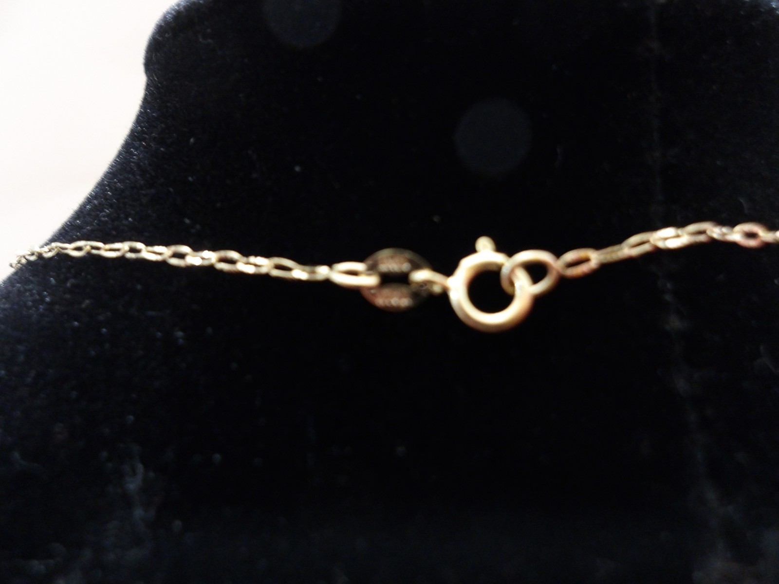 NWT 10K YELLOW GOLD MINI PAPER CLIP CHAIN