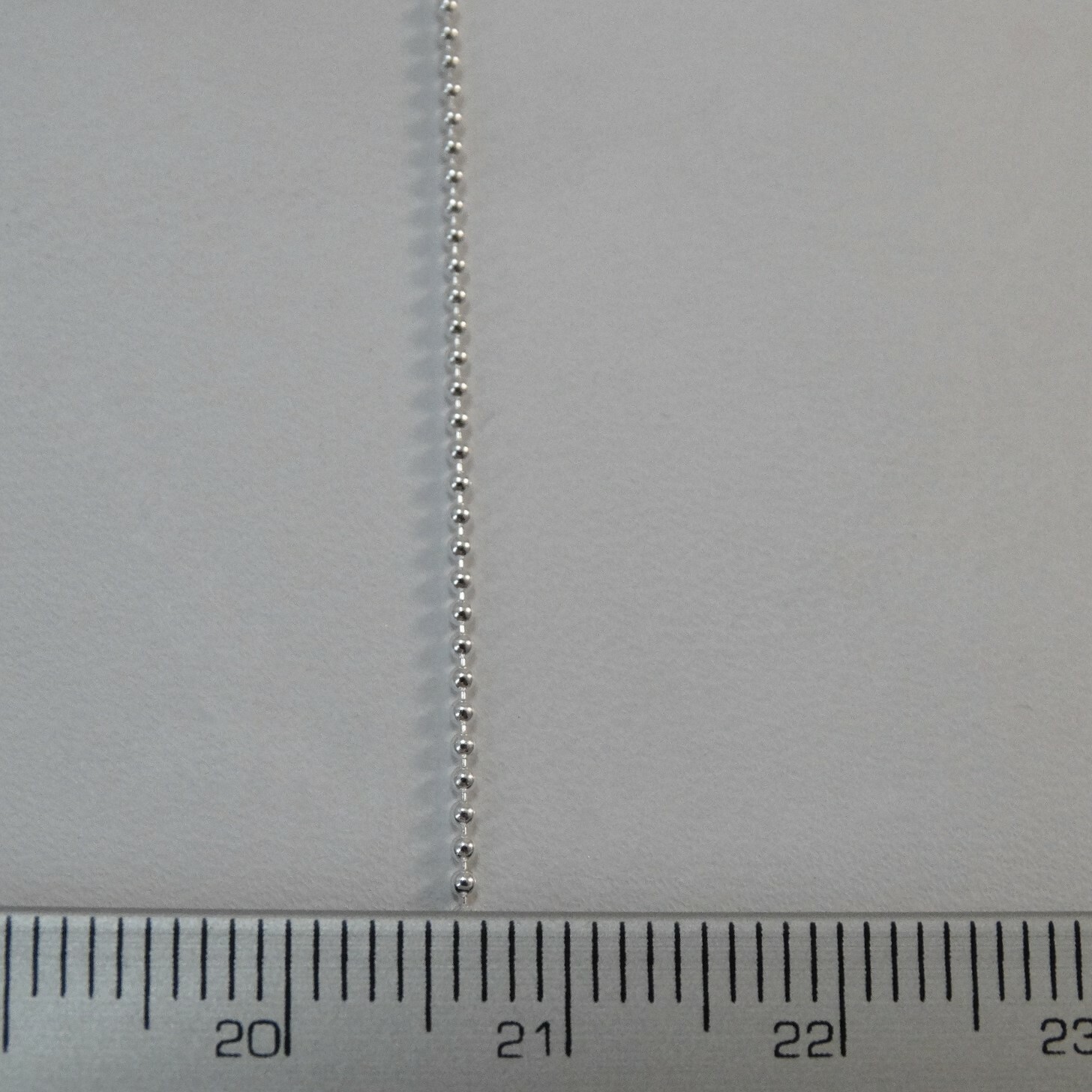 1mm Ball Bead Chain Necklace – 925 Sterling Silver – Thin Dainty 16″-30″