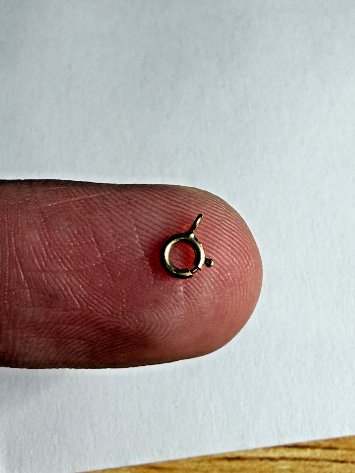Spring Clasp 14K Solid Yellow Gold 4 mm