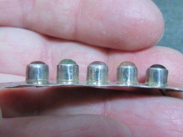 multi stone sterling pendant southwestern