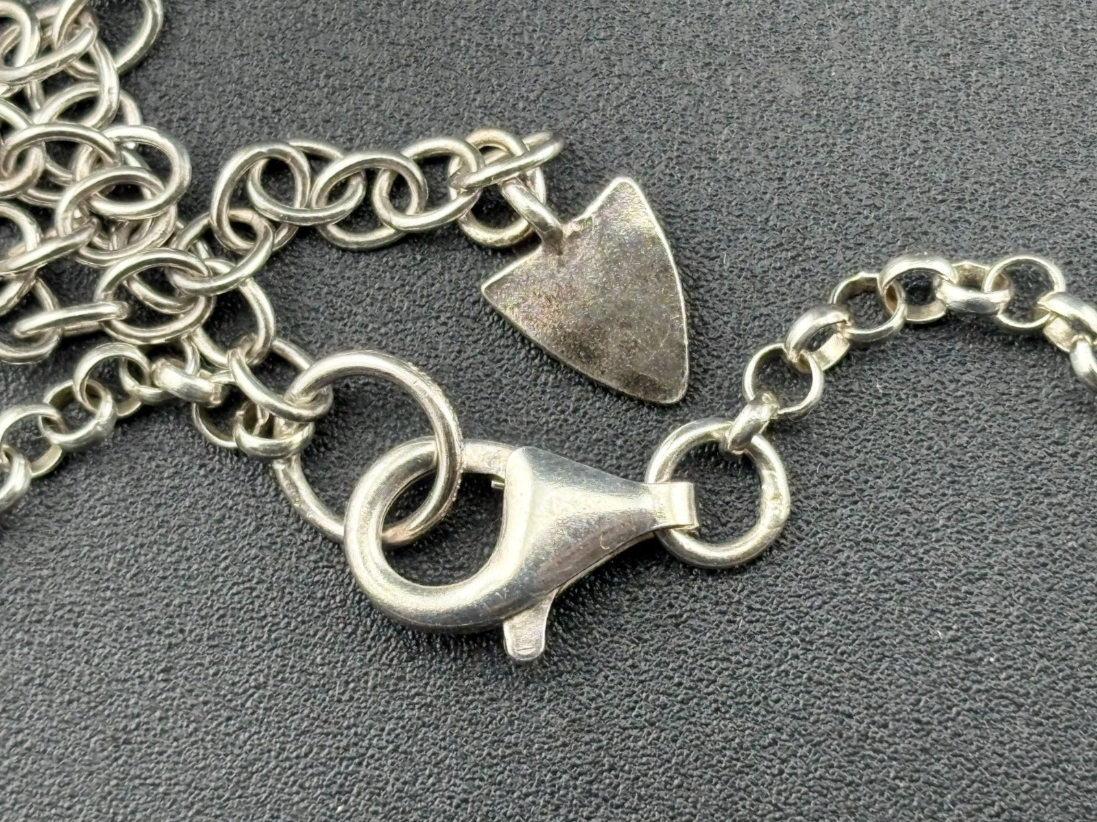 2″ Silpada “Patina Shield” Sterling Silver & Brass Necklace 22″ to 25″ – N3018