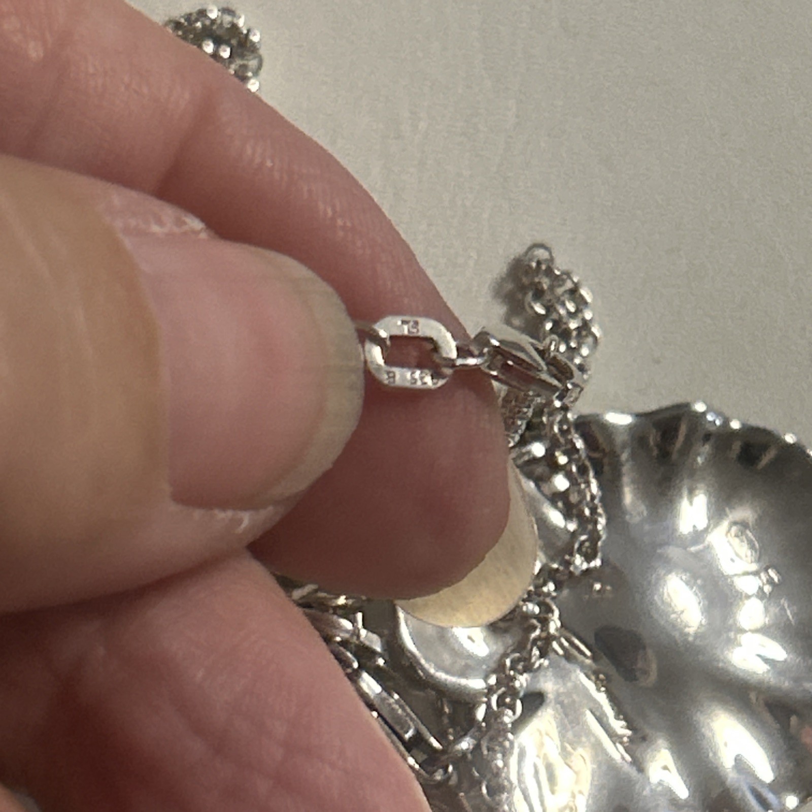 Genuine Thomas Sabo Sparkling Frog & Lrg Waterlily Leaf Pendants & TS 70cm Chain
