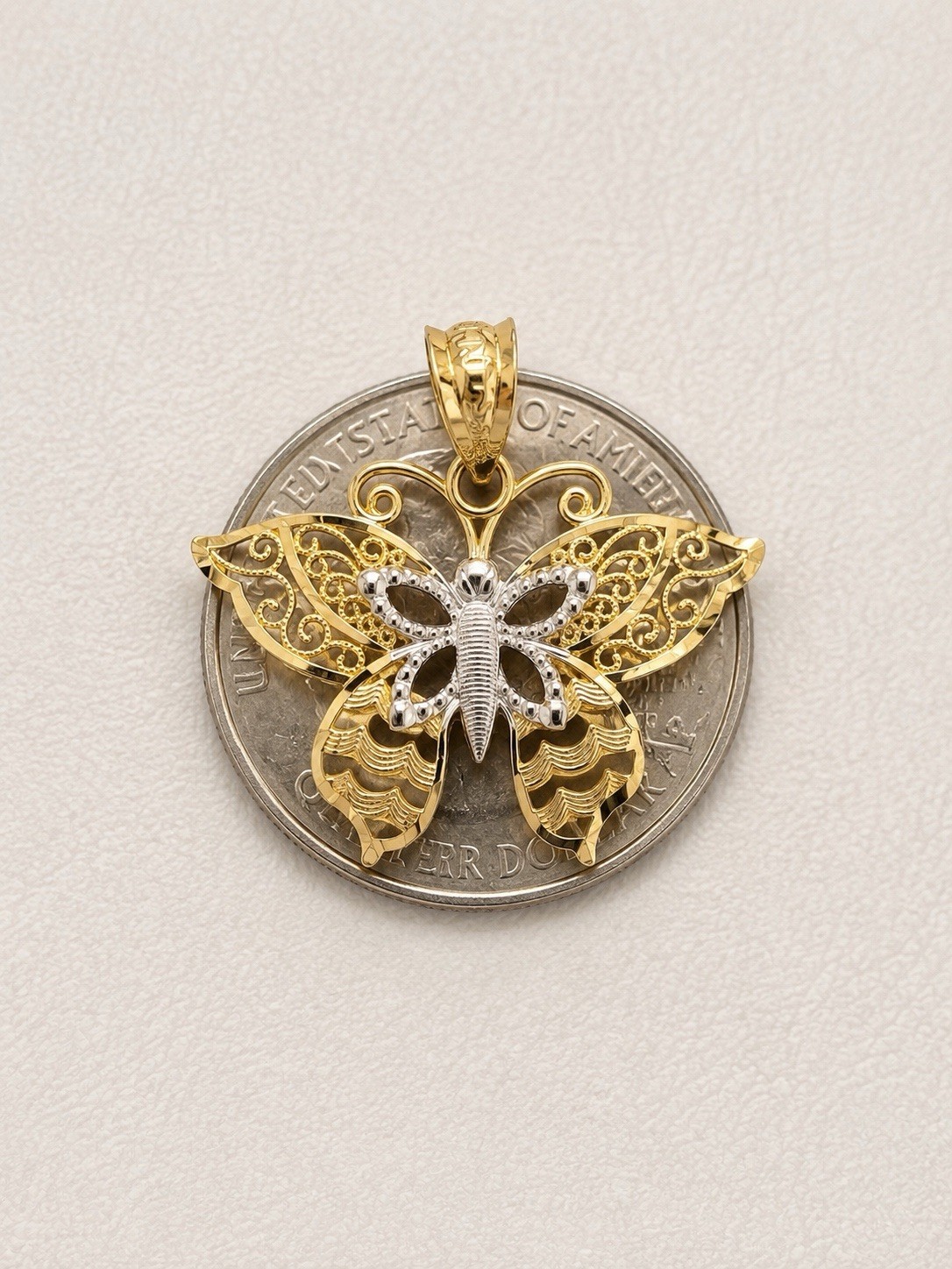 10kt Gold Butterfly Charm