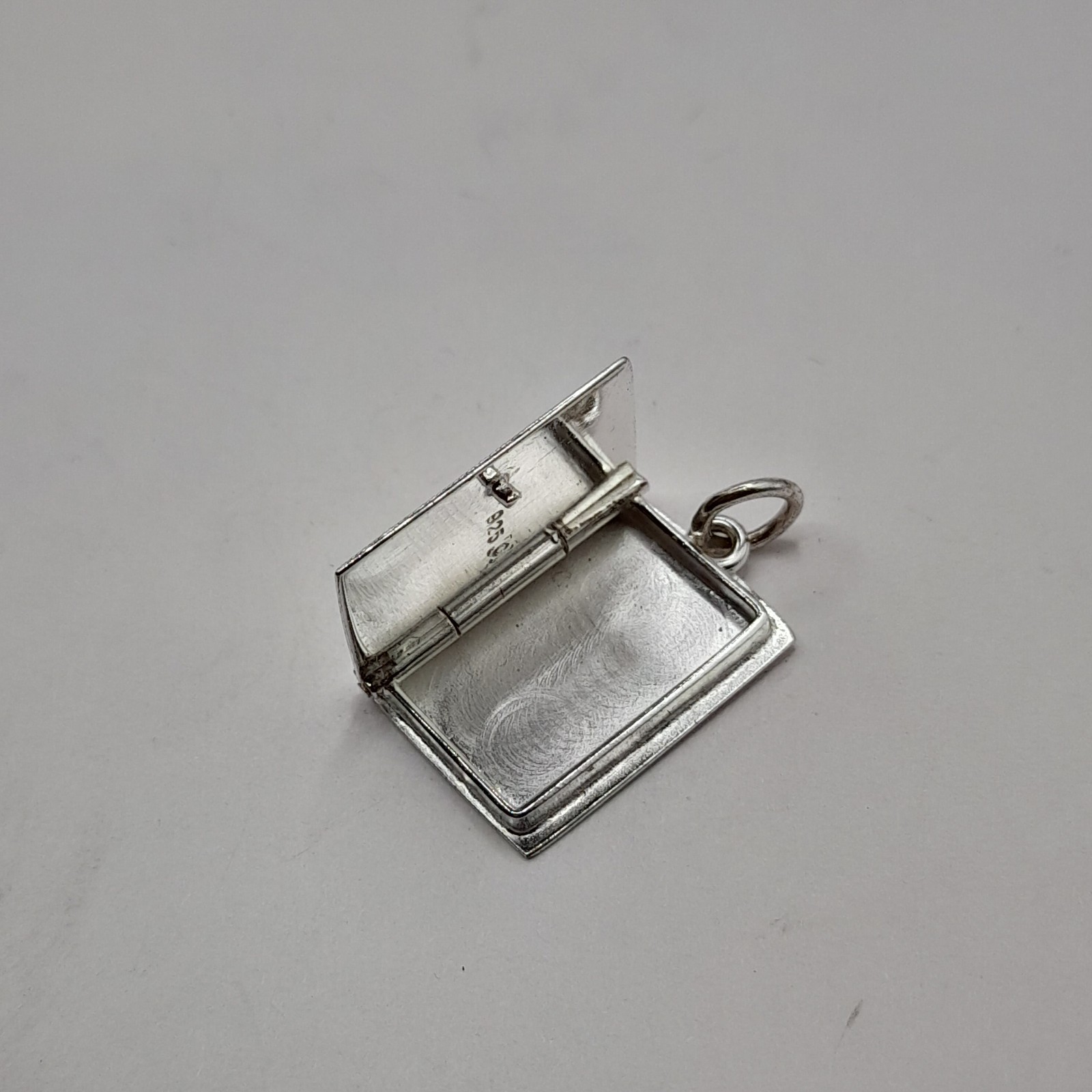 Sterling 925 Silver Book Style Photo Locket Pendant