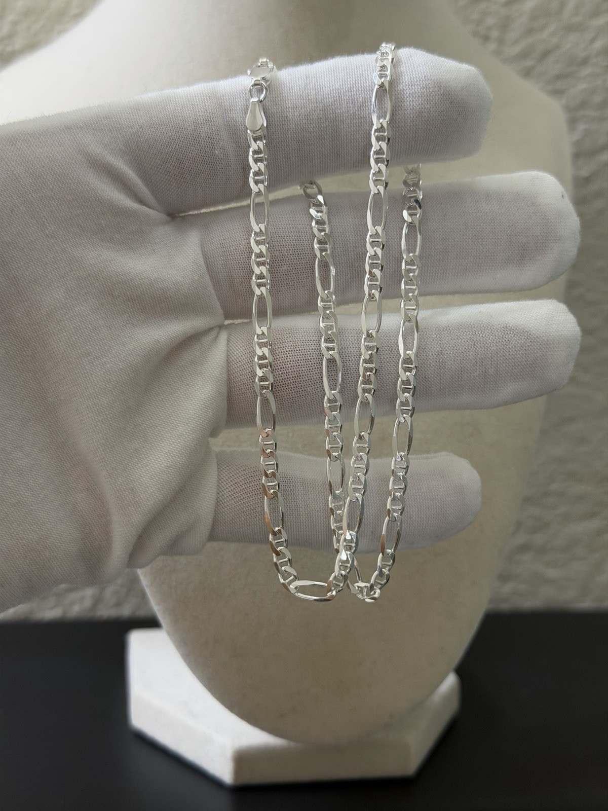 18 inch 3.8mm – 925 Sterling Silver Figarucci Chain