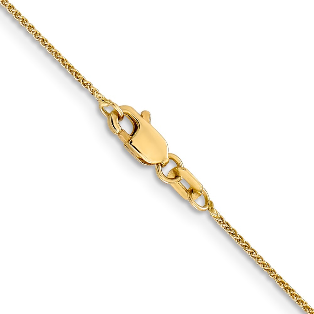 10k Yellow Gold .8mm Spiga Chain Necklace 16″ 1.22gm