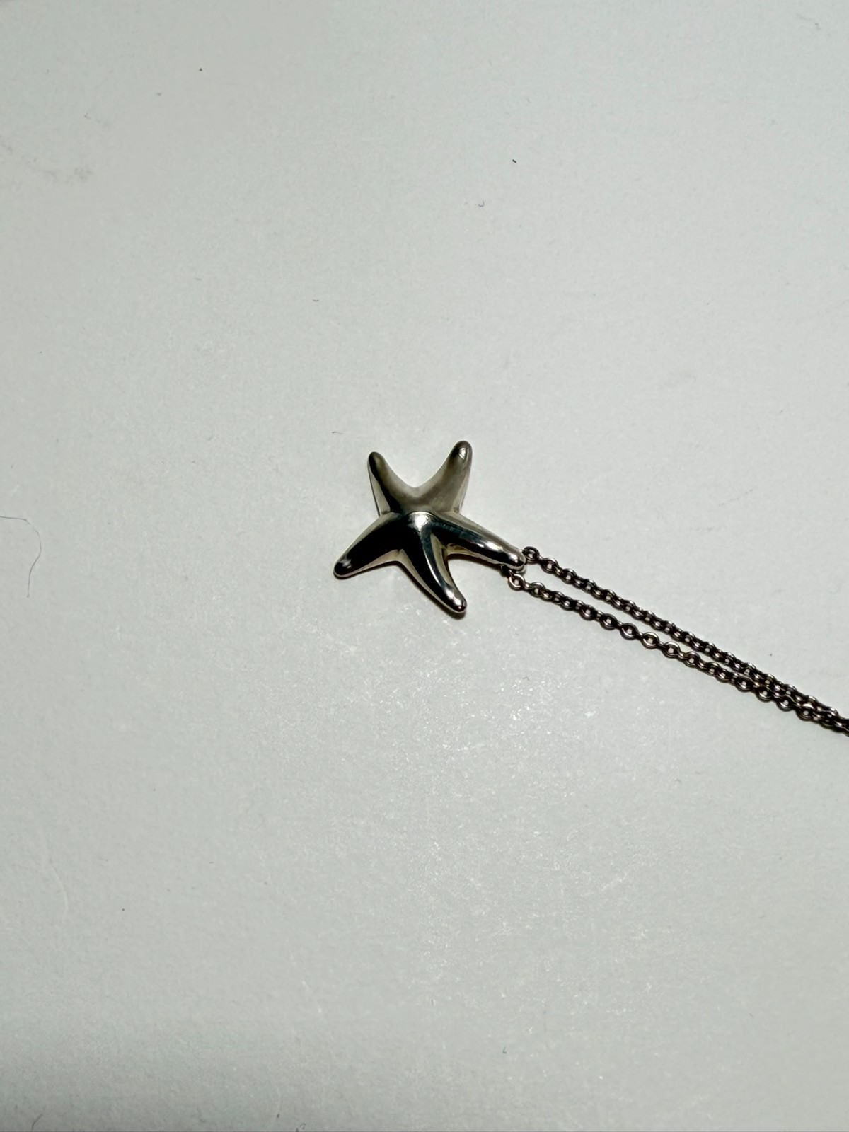 TIFFANY & Co Starfish Elsa Peretti Necklace Pendant Sterling Silver 925 USED F/S