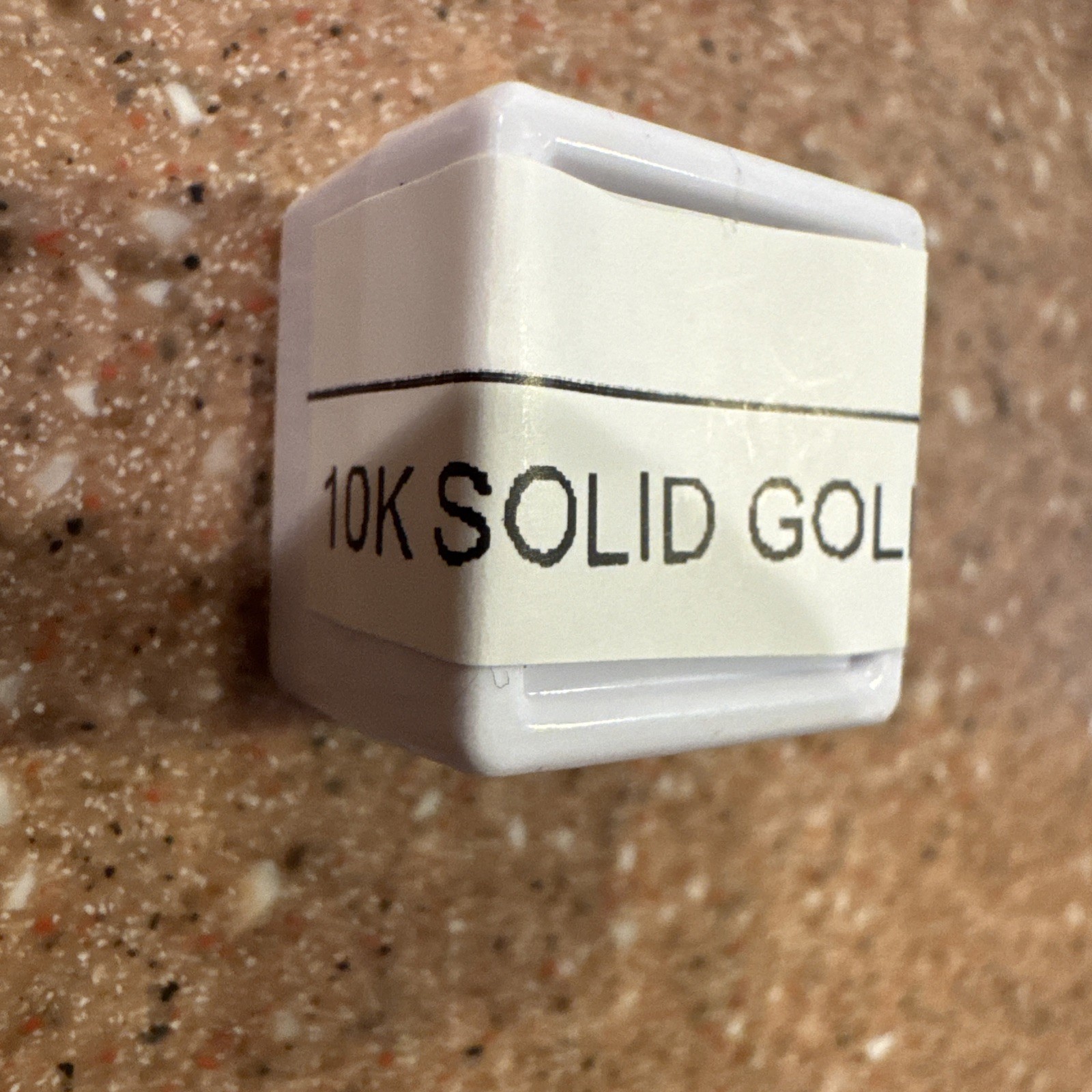 10K Solid Gold Bead In Case New