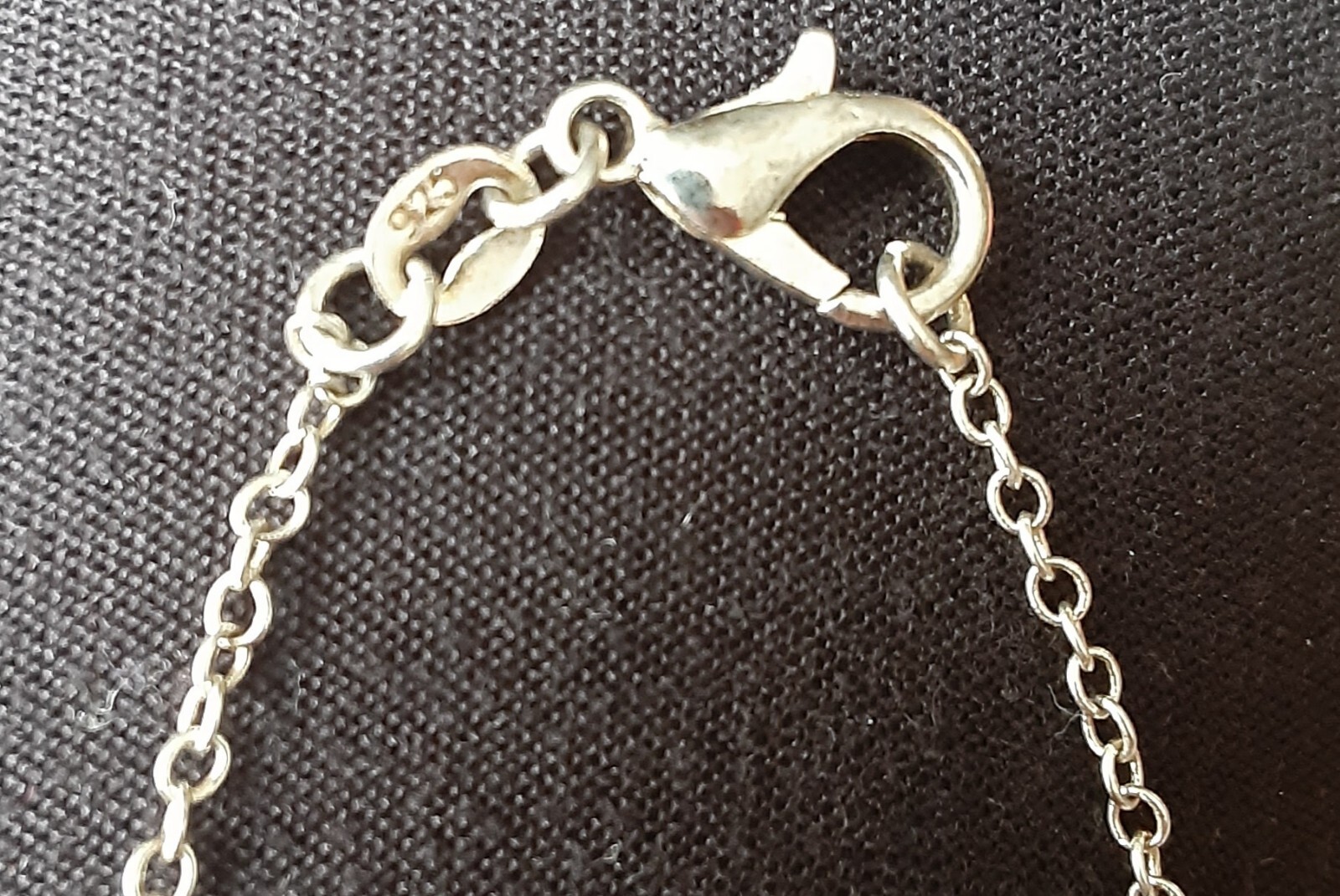 20″ 925 Silver Chain With August Birth Charm