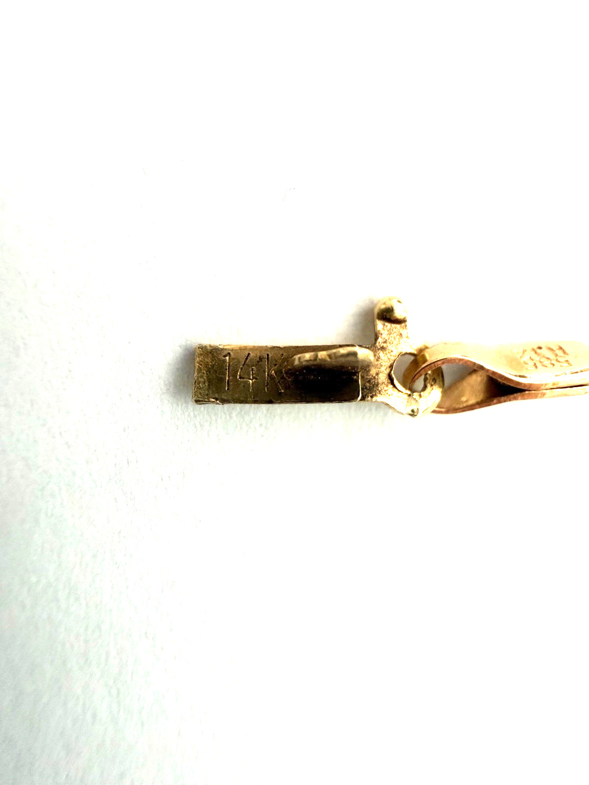 14k Yellow Gold Paper Clip Necklace