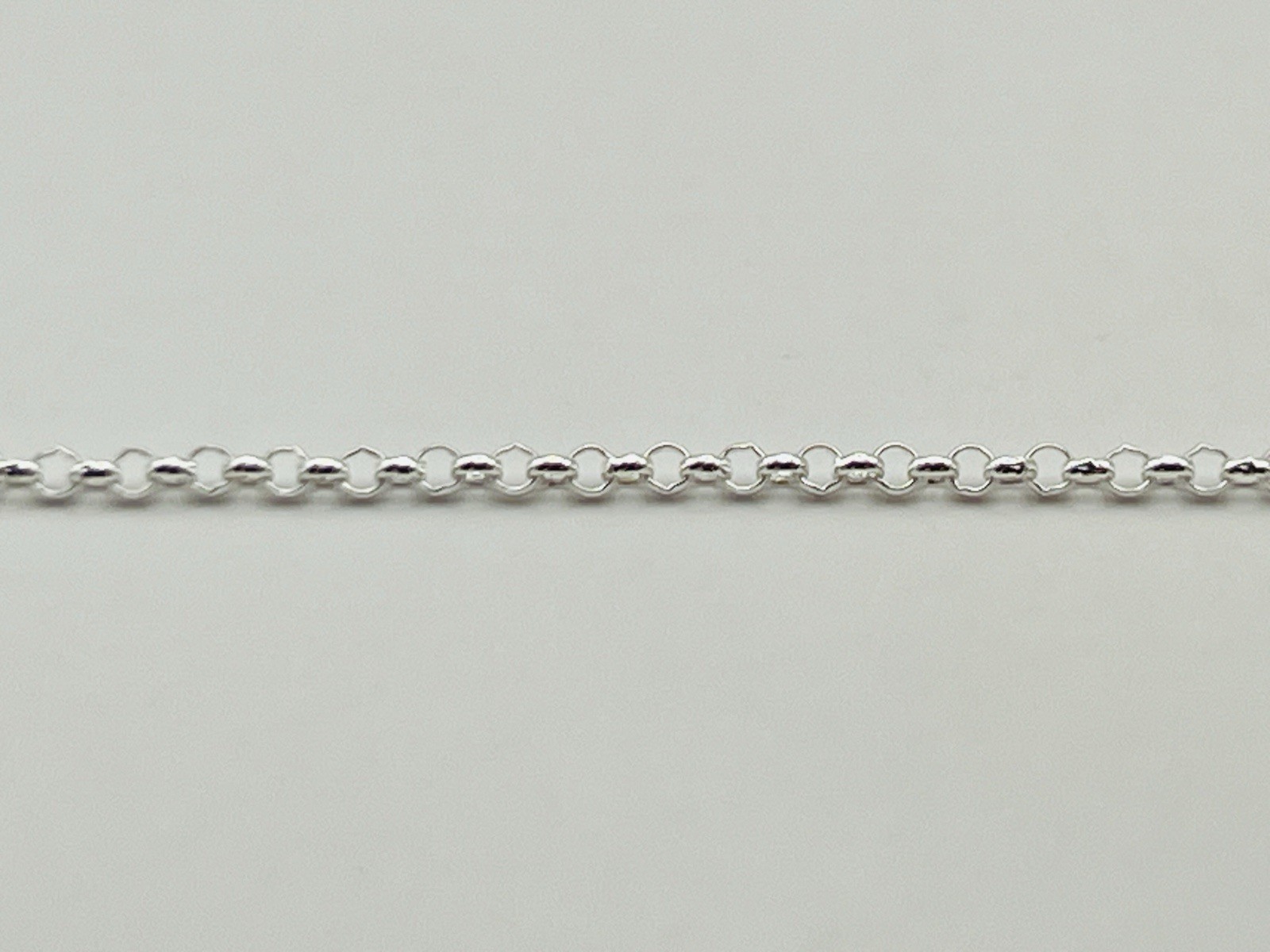 Sterling Silver 1.5mm Rolo Link Chain Necklace 16 Inches