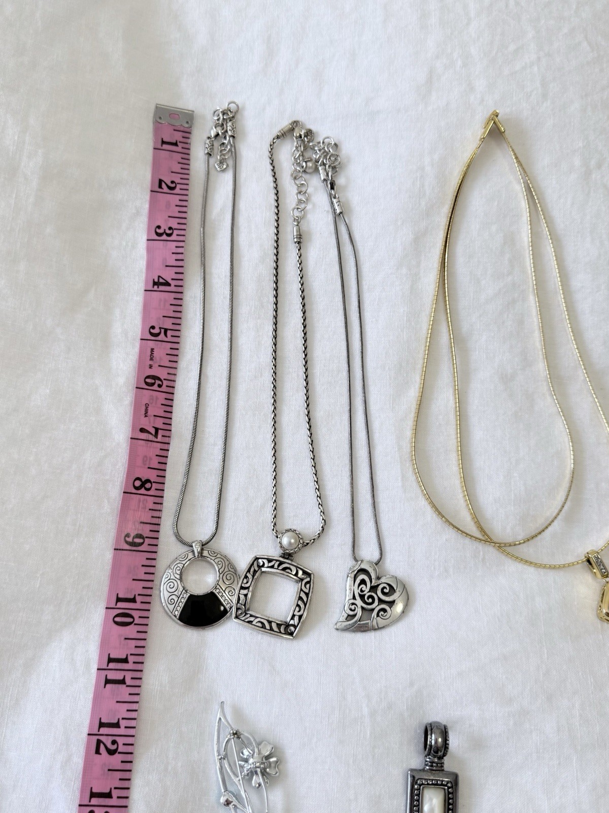 Brighton | Pendant Necklace Lot Silver Tone Fashion Jewelry | Extra Assorted Pcs