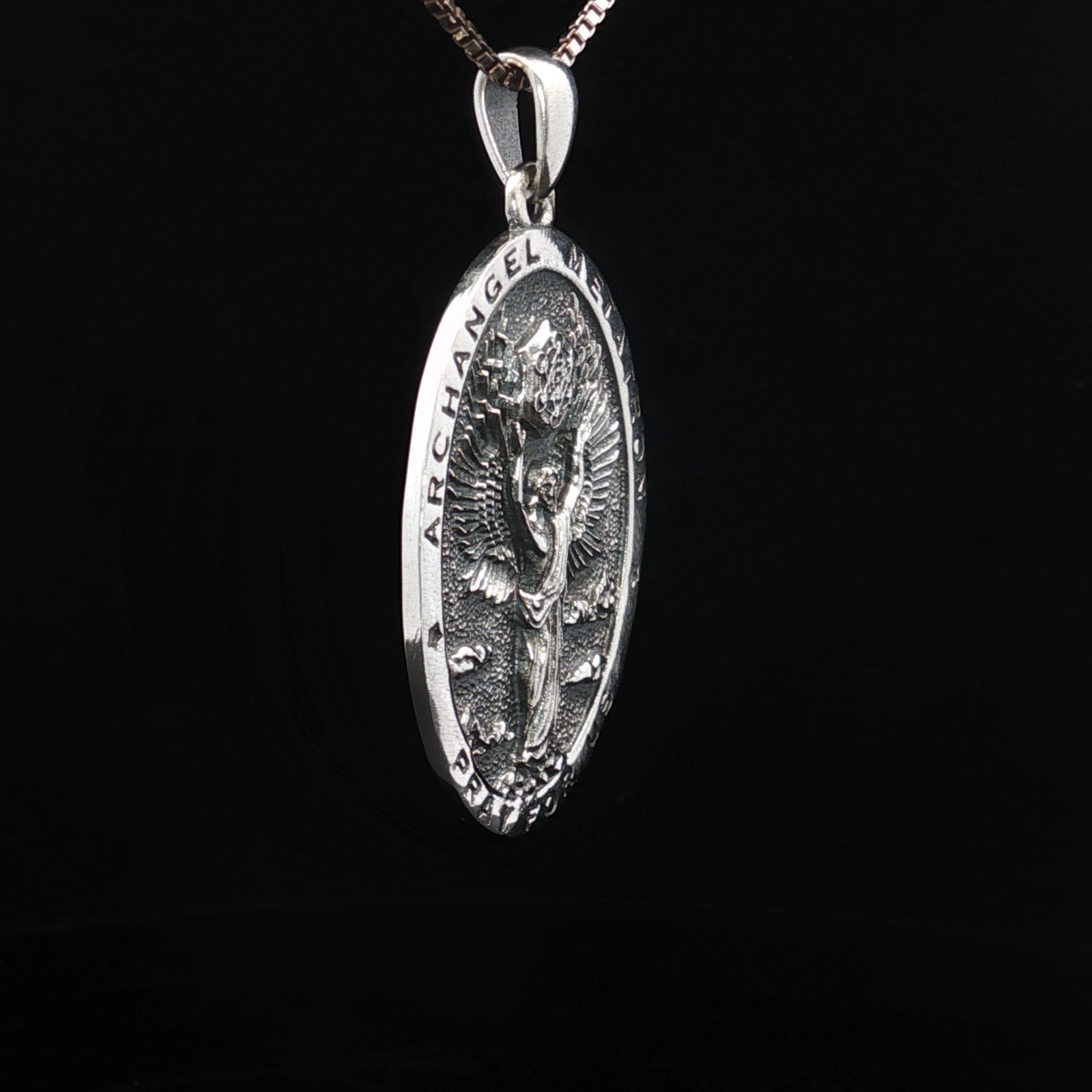 Sterling Silver Archangel Metatron Pendant Necklace