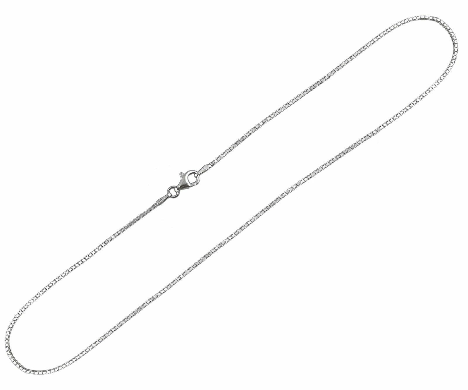 1.2mm Box Chain Necklace – 925 Sterling Silver – Italy 16″, 18″, 20″, 22″, 24″