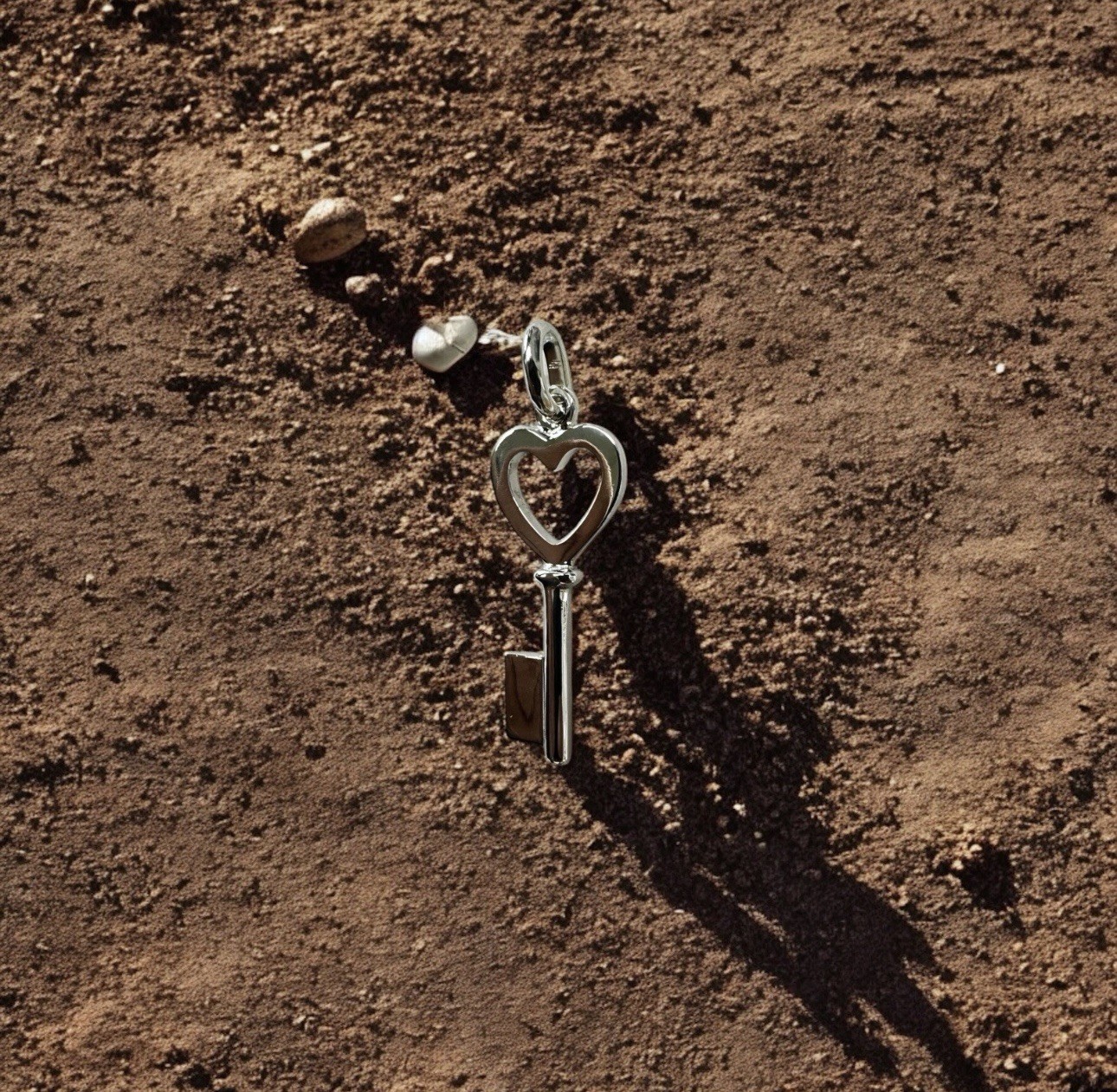 Silver 925 Key Pendant( Optional Could Be Rose Or Yellow Plated)