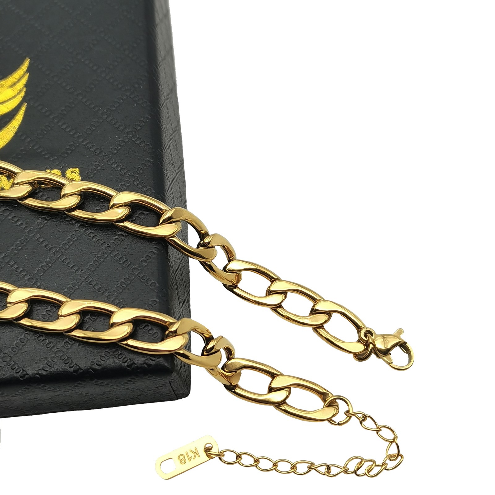 Genuine 18K Yellow Gold Filled Nickel/Lead-Free 14″+2″ 6mm Choker Chain Necklace