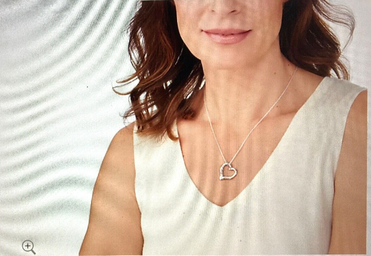 Peter Thomas Roth Ribbon & Reed Signature Classic Heart Necklace Sterling Silver