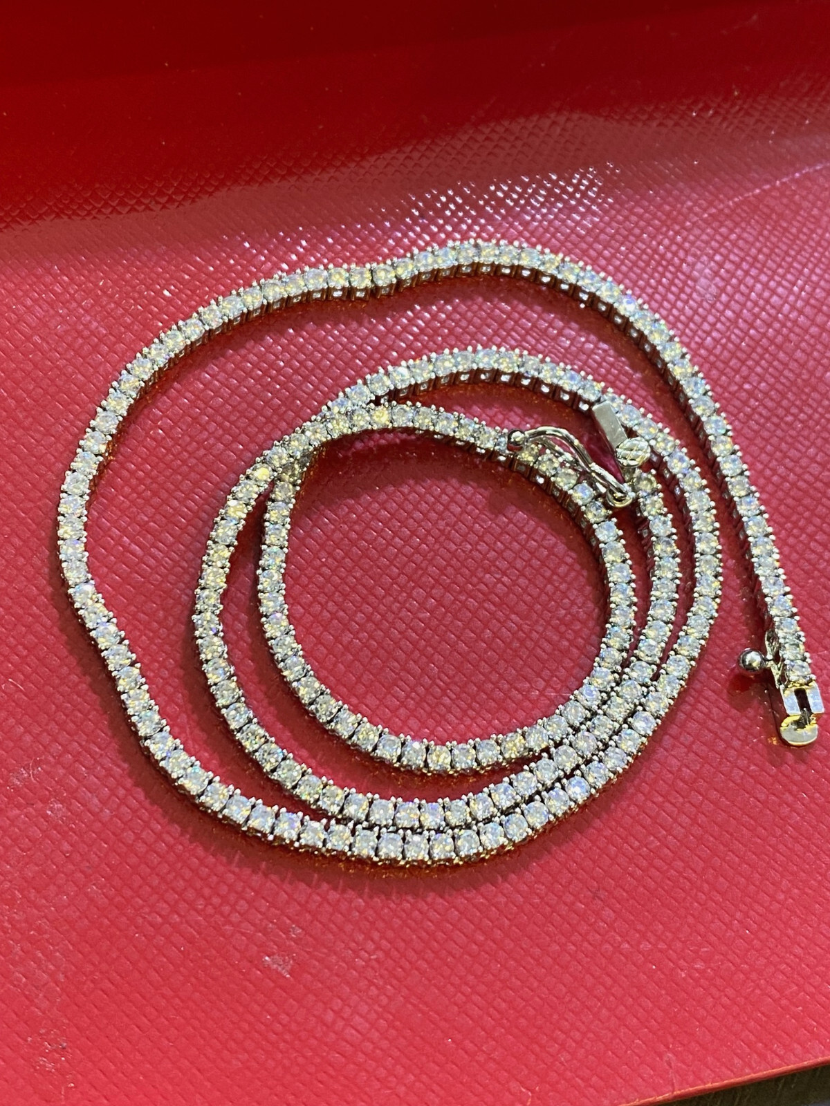 925 silver tennis chain necklace 18 inches 2mm /a1