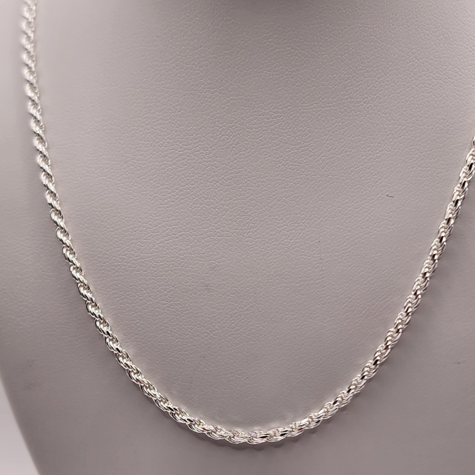 925 NEW Sterling Silver ITALIAN Rope Chain 18″ Length 2mm Width FREE Shipping…