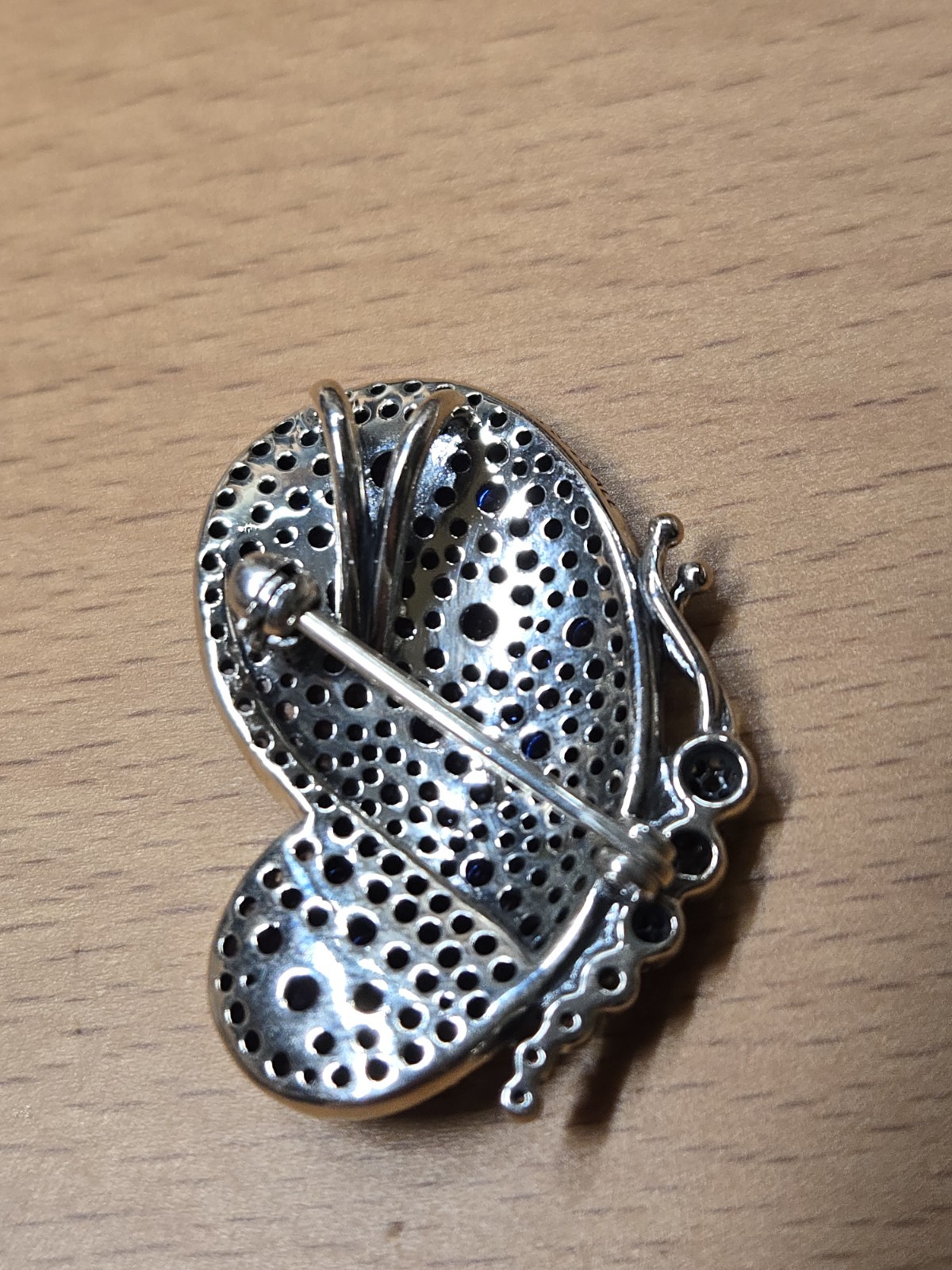 Pandora Blue Pave Butterfly Brooch Pendant S925 ALE Sterling 697996NCB