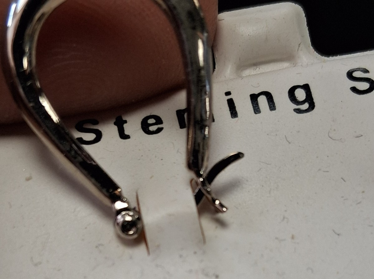 Sterling Silver Hoop Earrings – new in the box originally $130.99