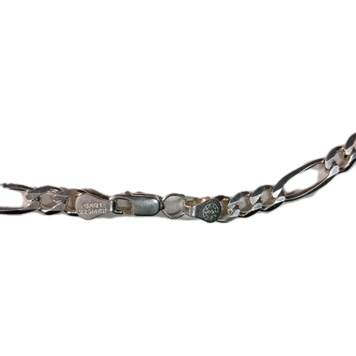 22″ Inch Figaro Chain 6mm Necklace 100% Authentic 925 Sterling Silver