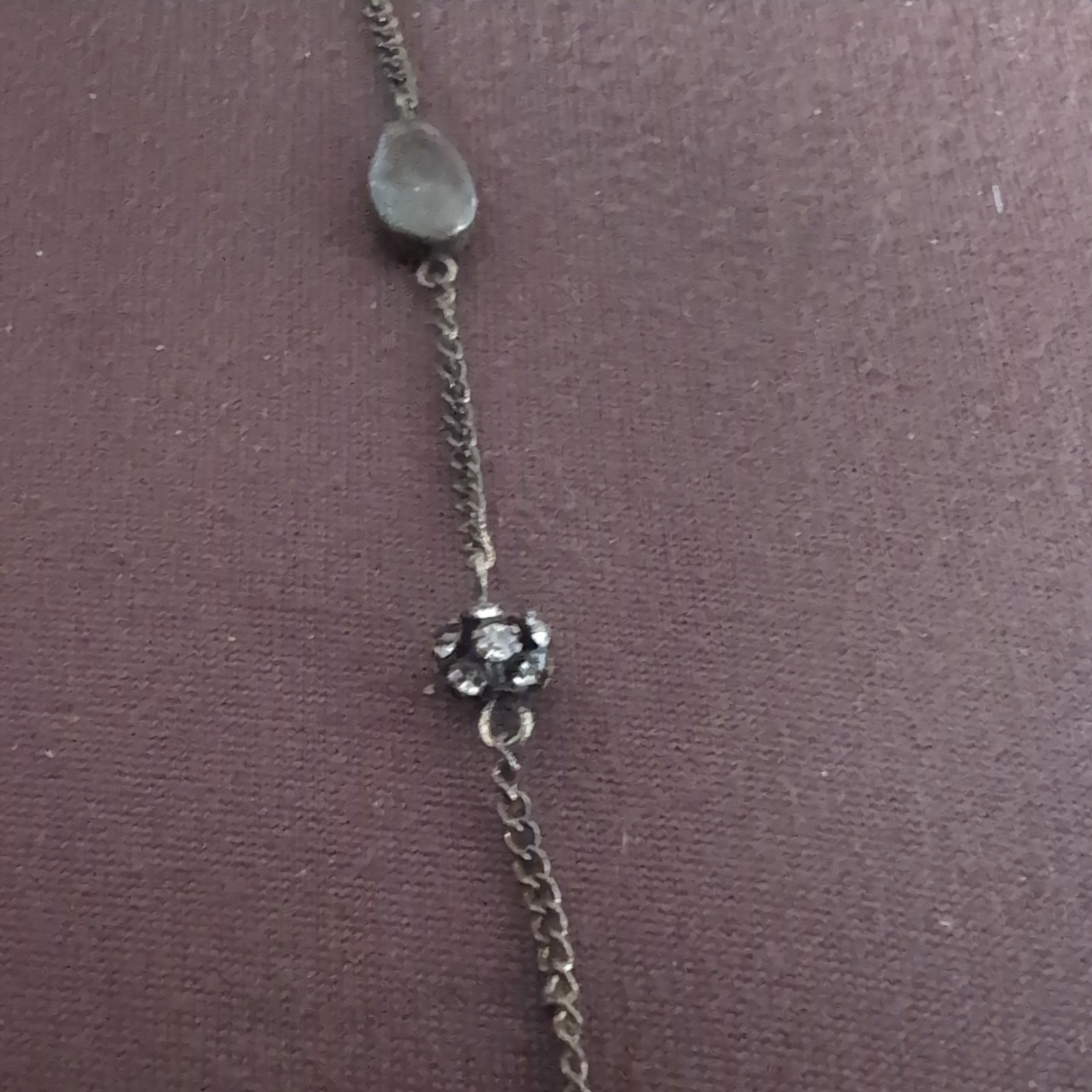 Honora Cultured 2 tone pearl blueish/silver and gray tone necklace 19″ 925silver