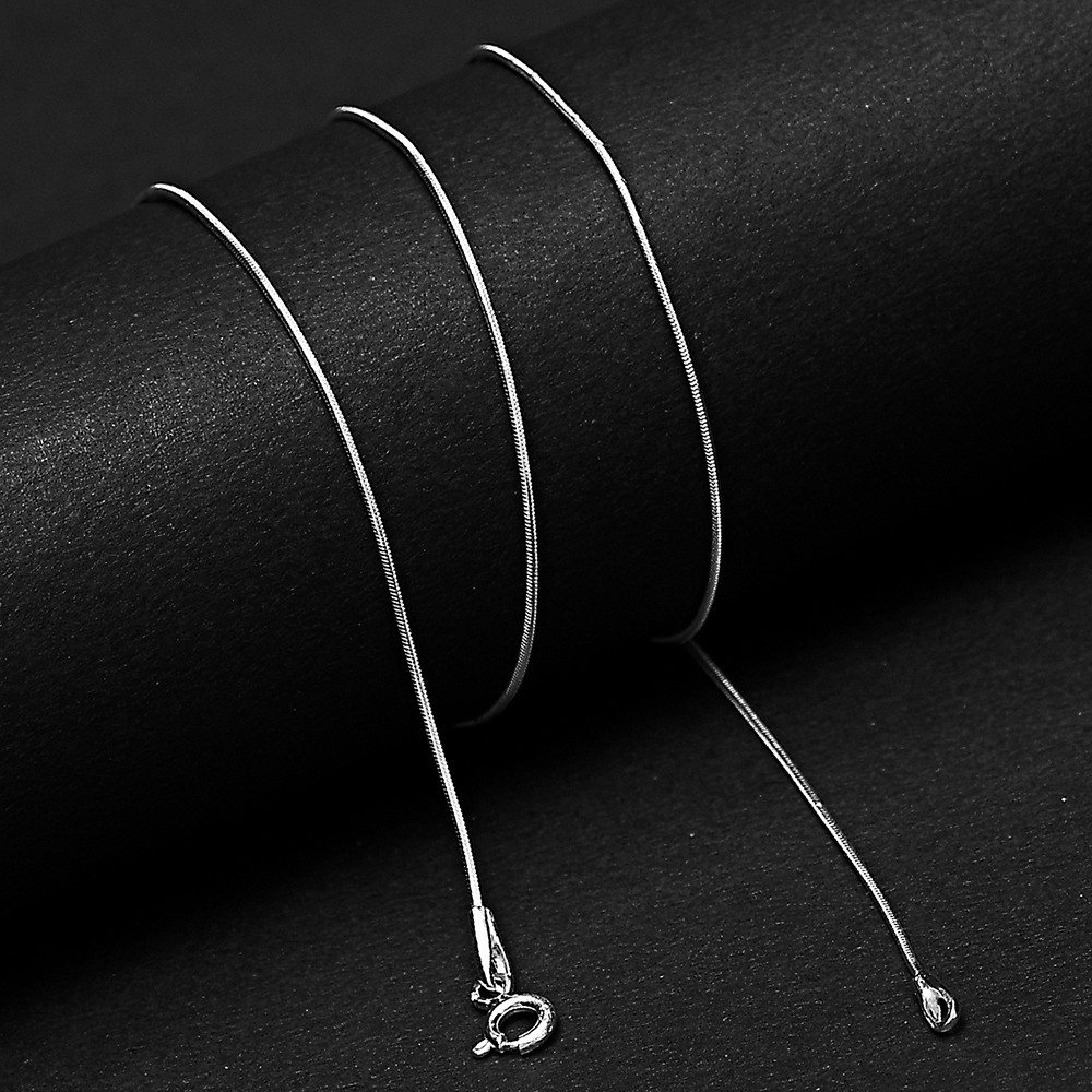 20″ Unisex 925 Sterling Silver Snake Chain – Stylish, High Shine Jewelry DGC1028