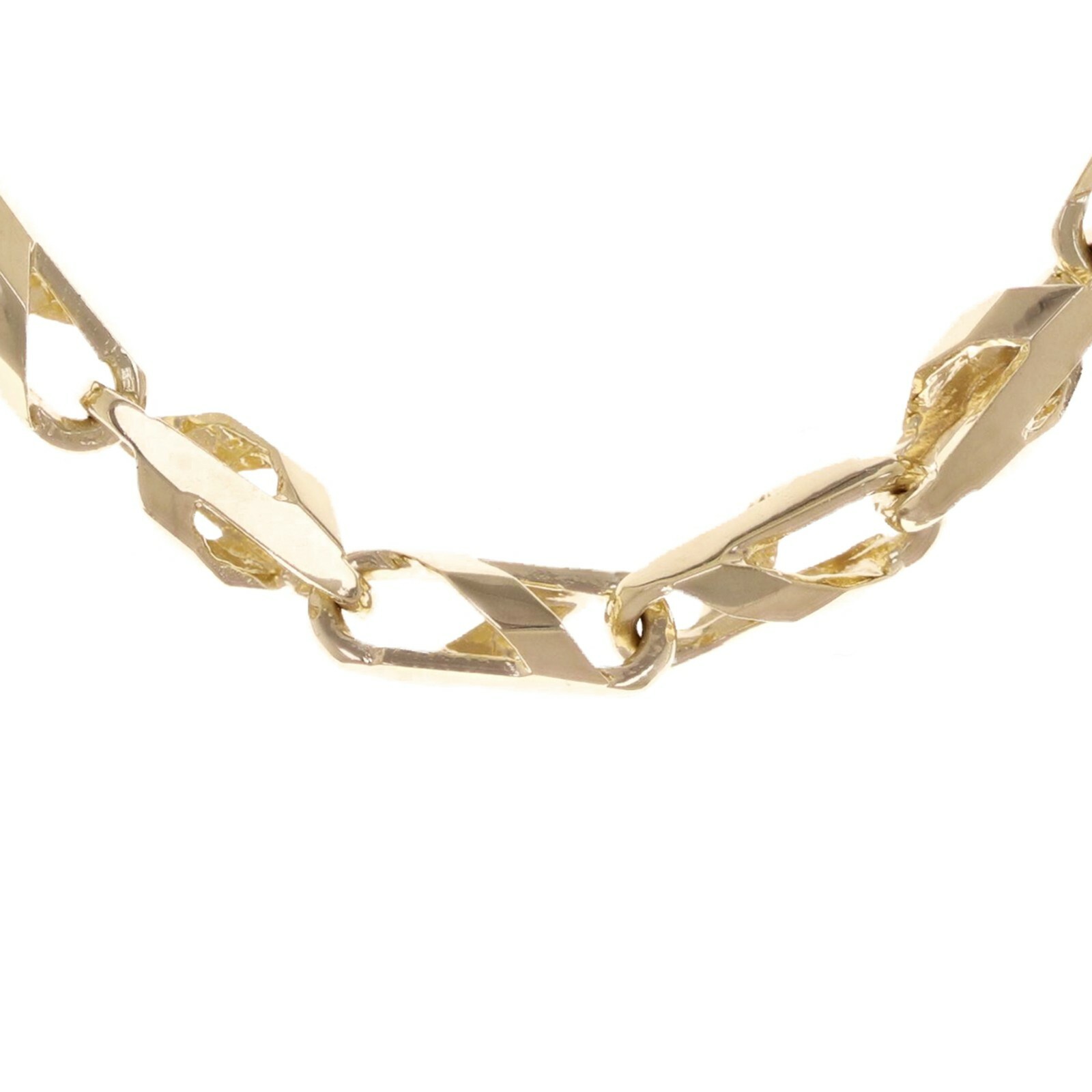 10k Yellow Gold Solid Handmade Fashion Link Necklace 22″ 5.3mm 33 grams