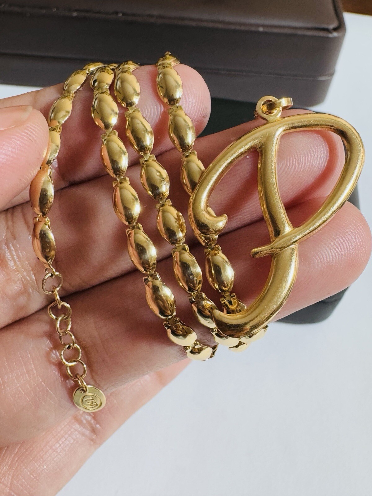 18K 750 Genuine Gold Chain Oval Link P Necklace 17”/18” Long 9.5g 3.5mm
