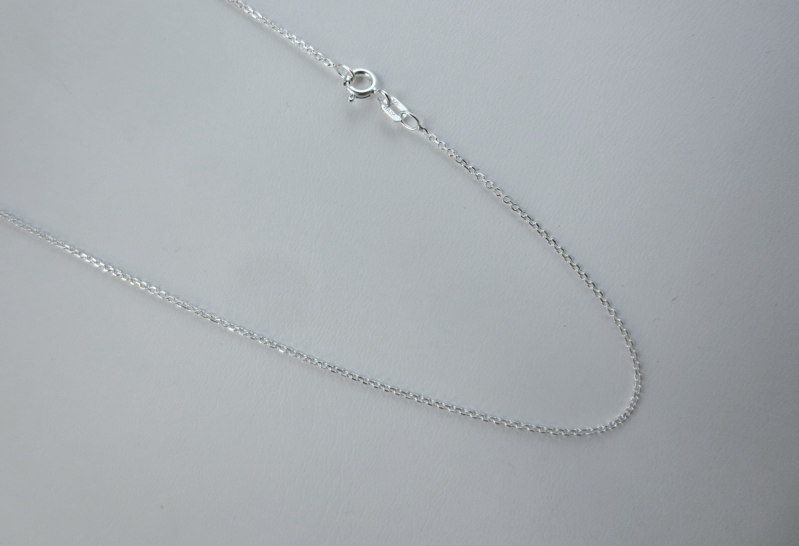 16,18,20,24 inch Sterling Silver 1.2mm Cable Chain. Thin Rolo style 925 Italian