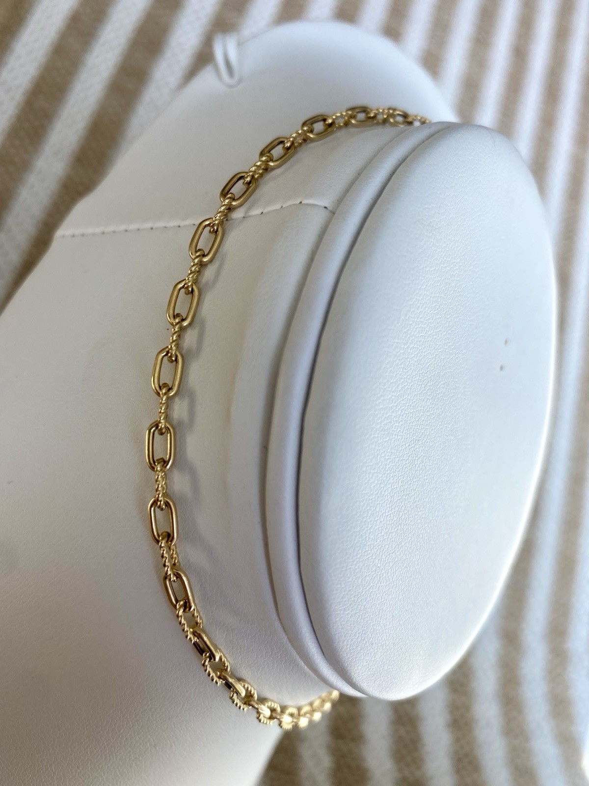 David Yurman 18K Gold Madison Necklace 3mm 17” Toggle 3 Ring Amulet Holder $4400