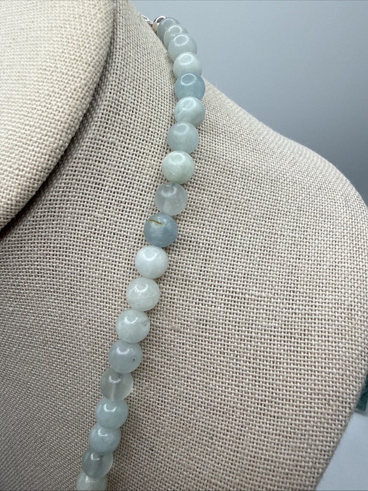 Jay King Natural Blue Aquamarine Sterling Silver Necklace 18-21”