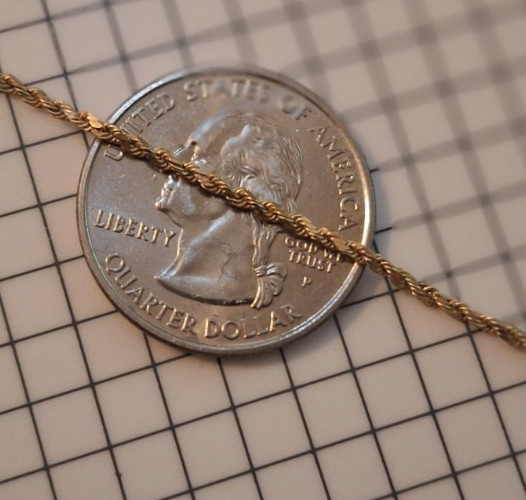Oroamerca 18in, 2 gram, 14k gold chain