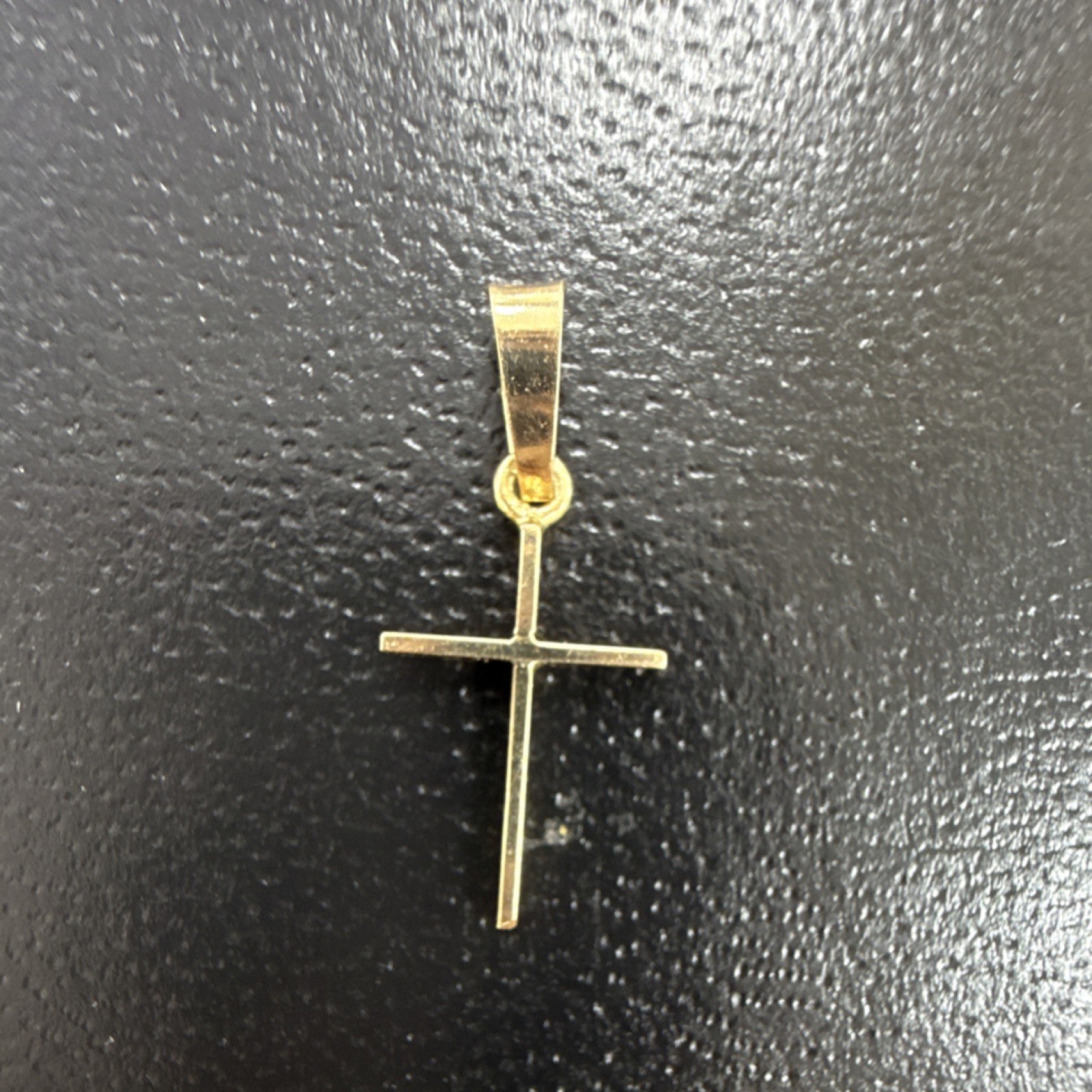 Yellow Gold 14k 0.33 gm cross pendant charm religious