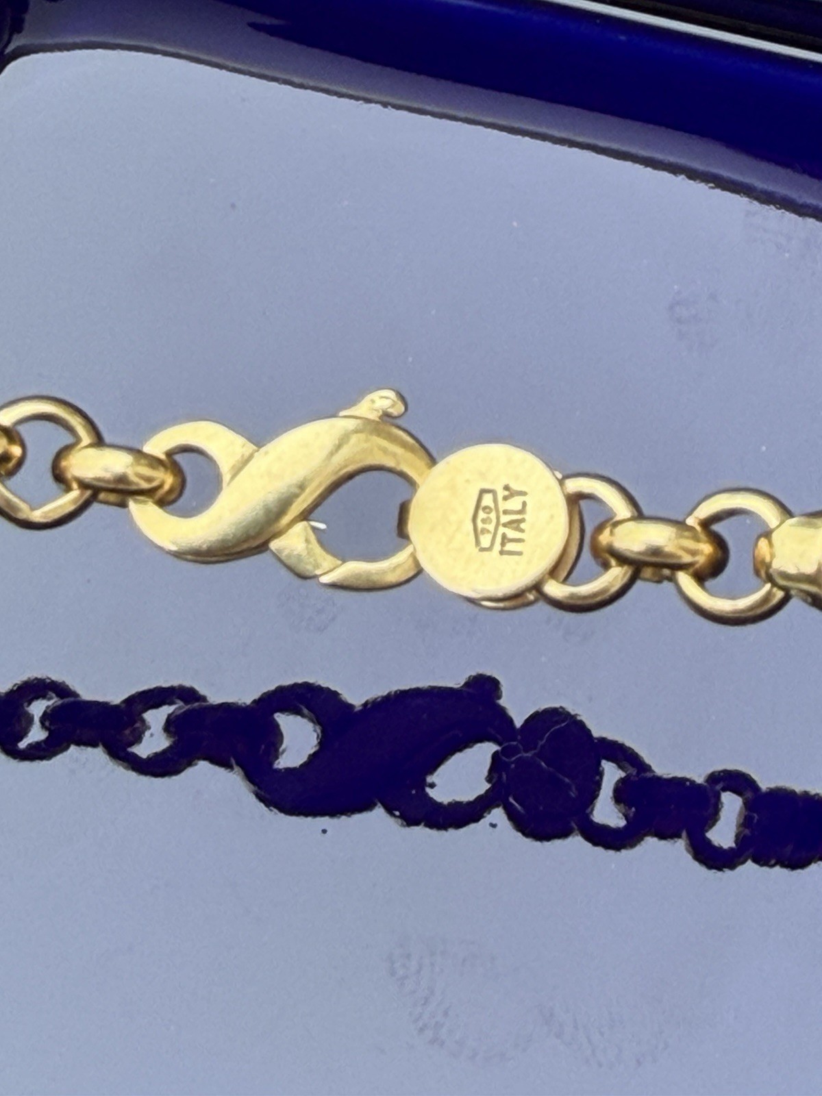Tiffany & Co 18K Gold Barrel Bar Link 4mm Chain Necklace, 20 Inches, 45.2 Grams
