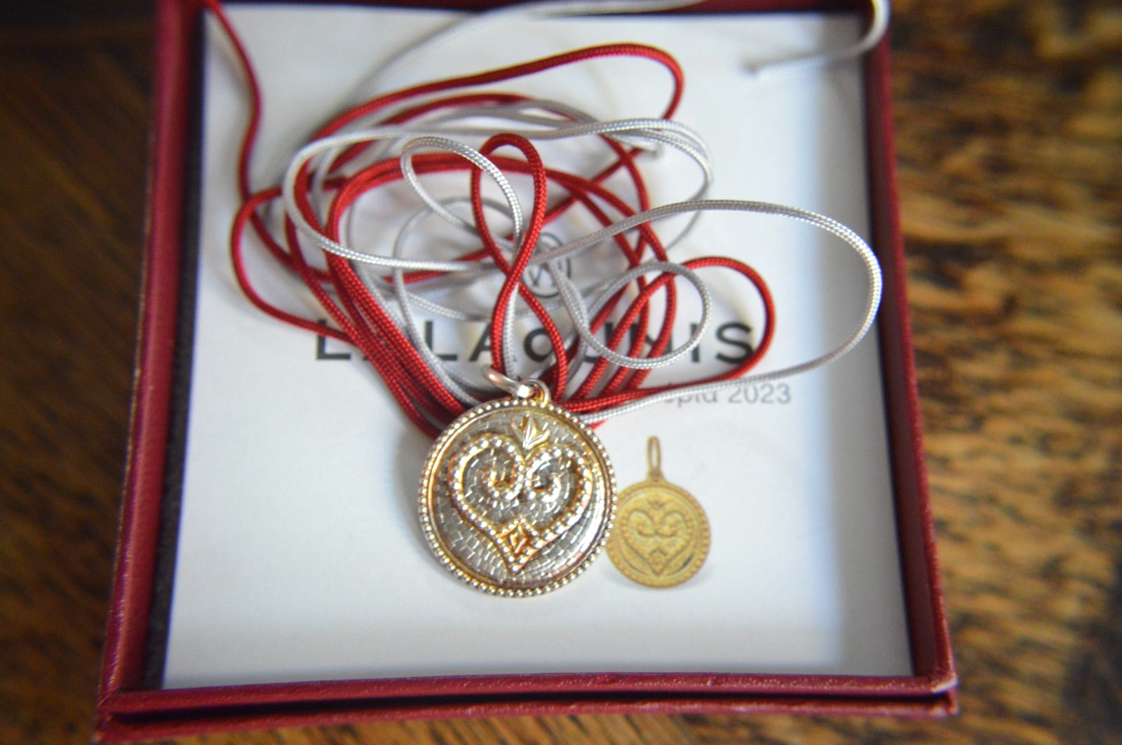 ILIAS LALAOUNIS LOVE SILVER 925 LUCKY CHARM PENDANT 2023 ORIGINAL PAPERS & BOX