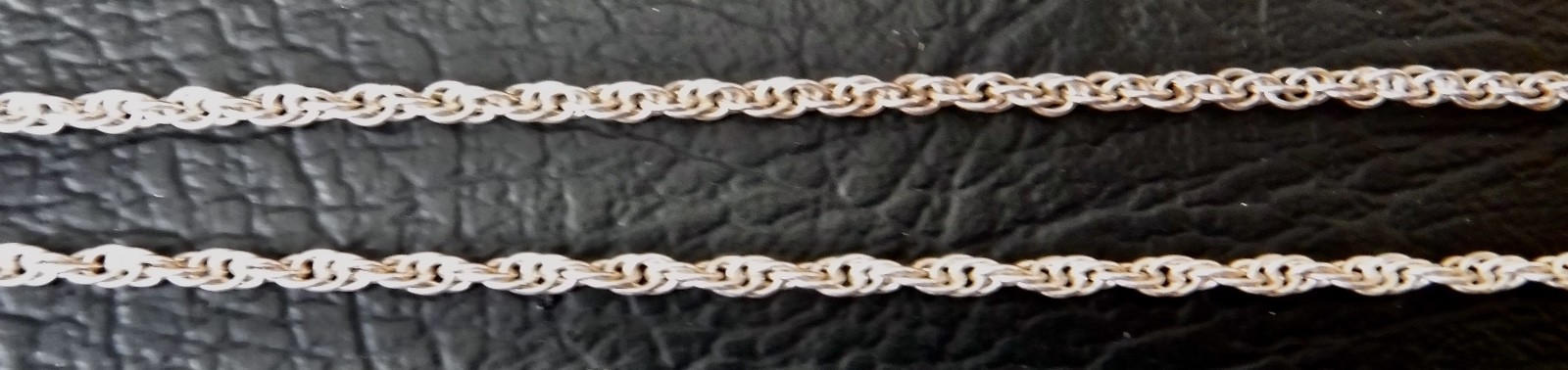 925 Silver Spiga/Wheat Chain Necklace 20”x2mm Italy 6.8g Tested
