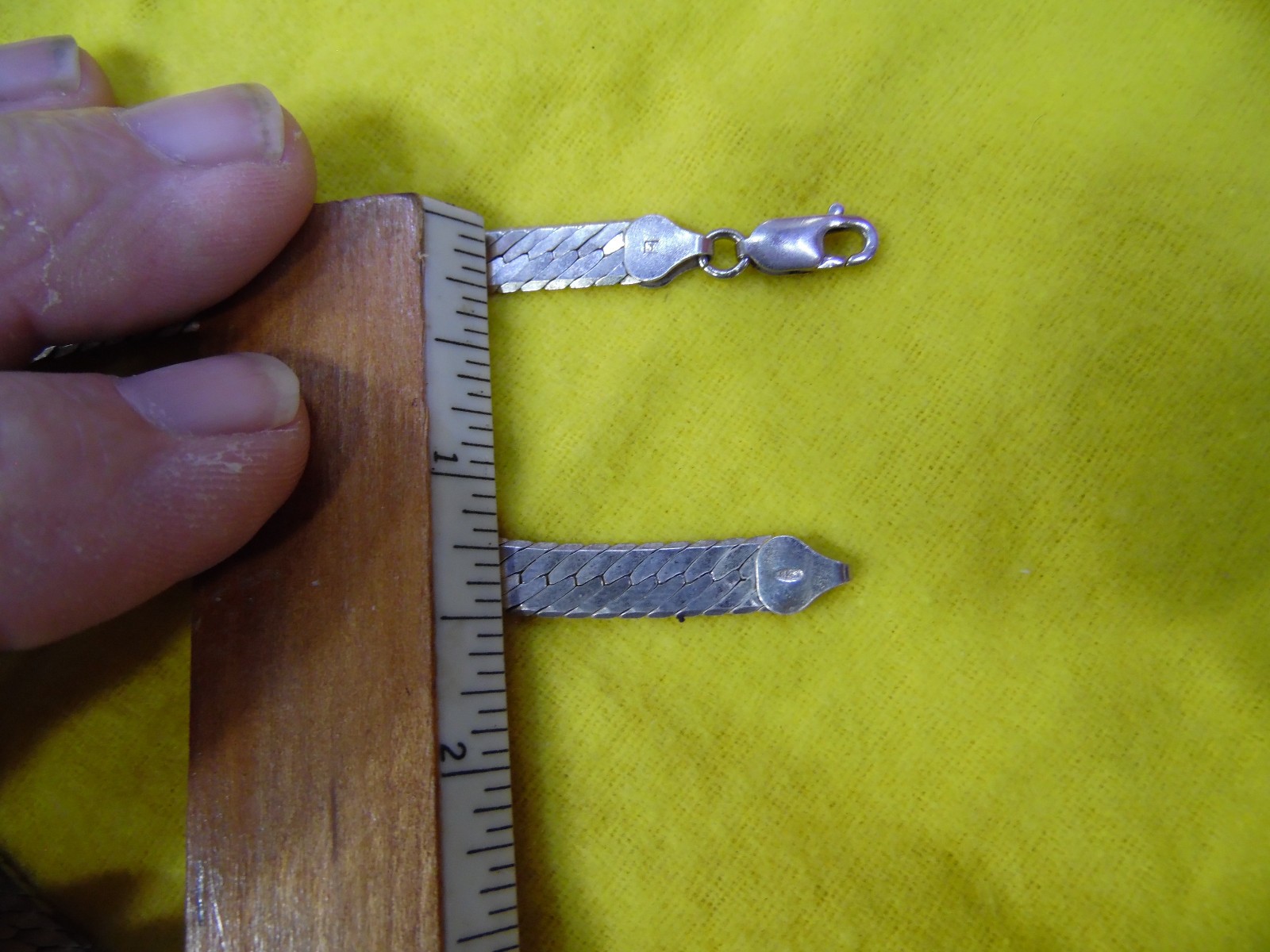 20 inch Italian 7mm Sterling Silver Necklace, 23.2 grams, great condition