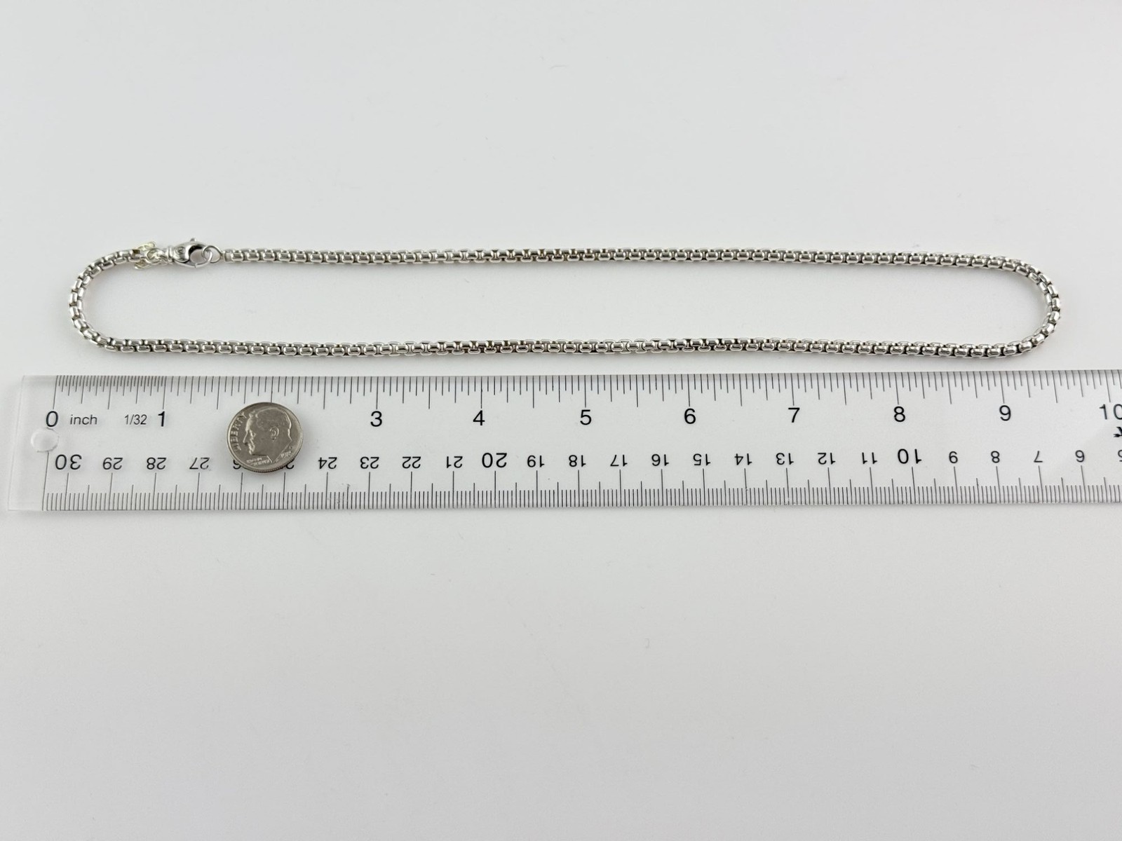 David Yurman 3.2mm Signature Box Chain Necklace 14k Gold Tag 32g 20 Inch Length