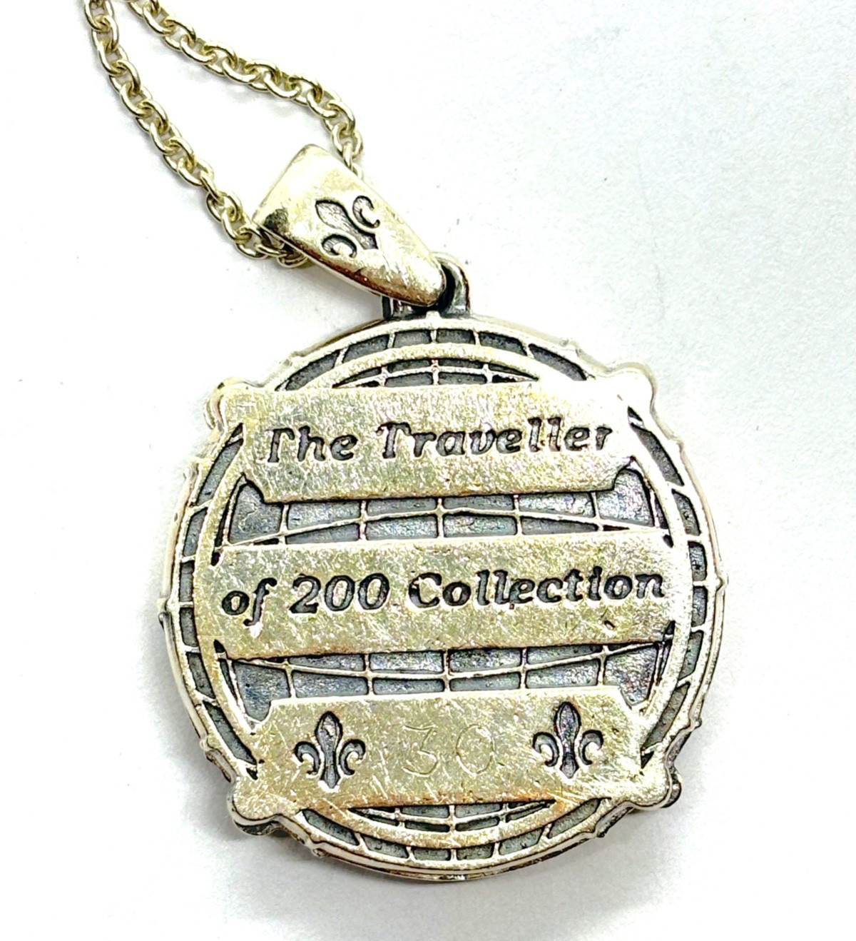 Sterling Silver “The Traveller of 200 Collection” Compass Pendant Necklace 18.9g